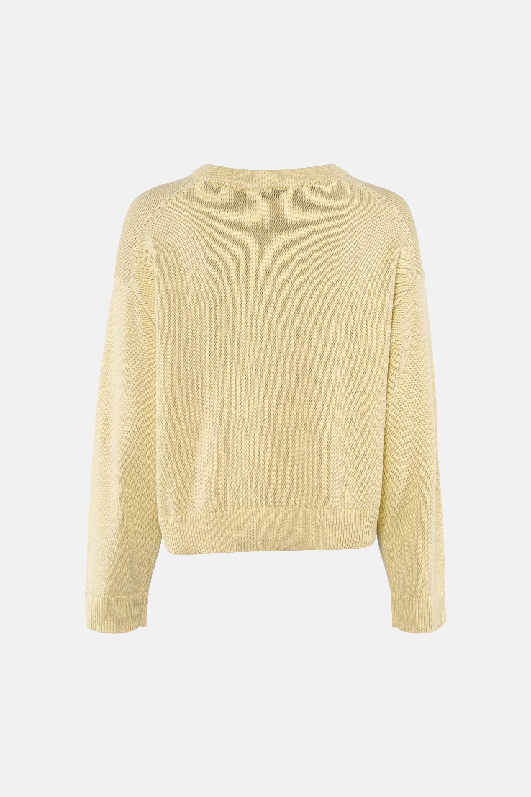 Pull met ronde hals - geel - Image 2