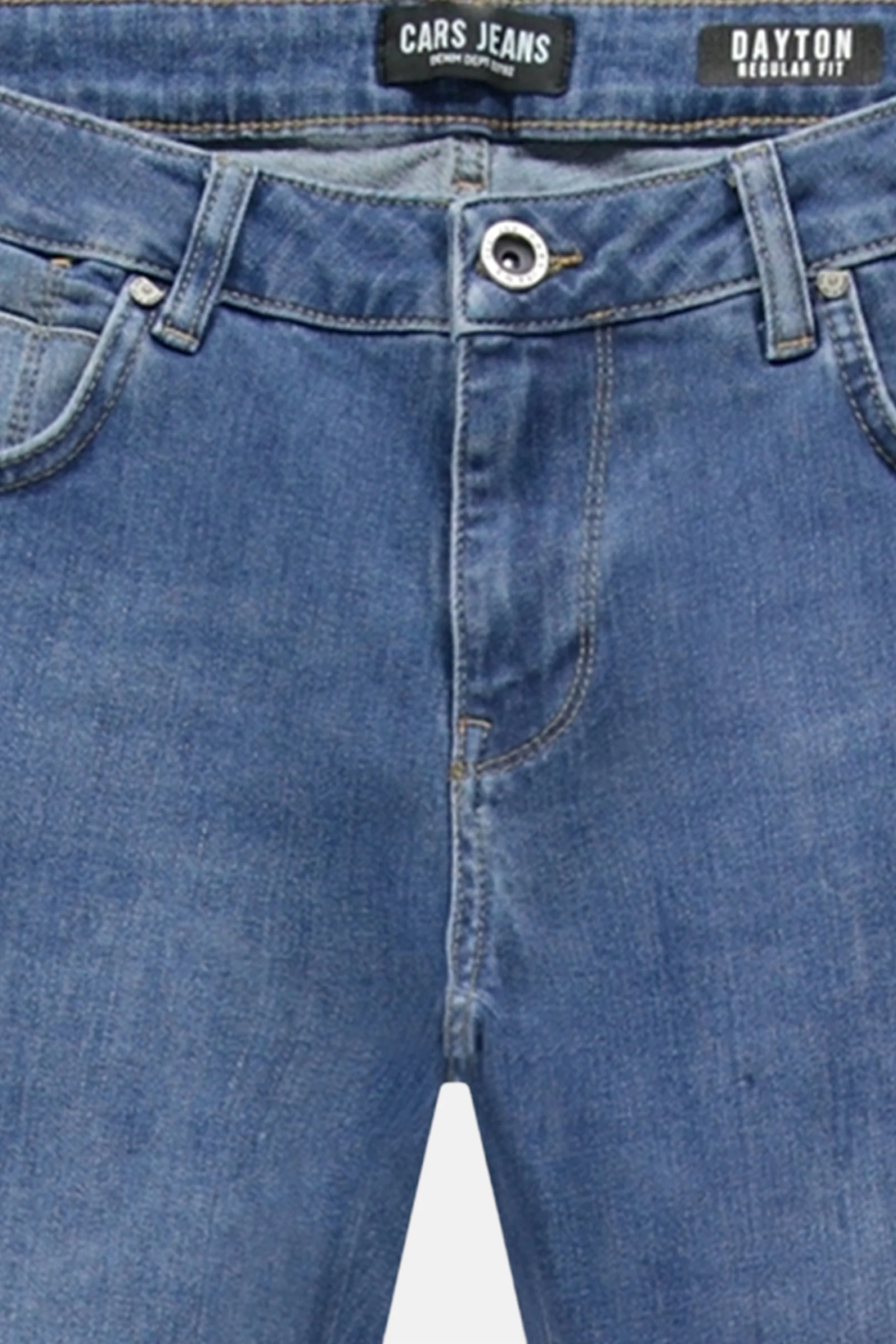 Jeans straight mid blue denim - Cars - Image 4