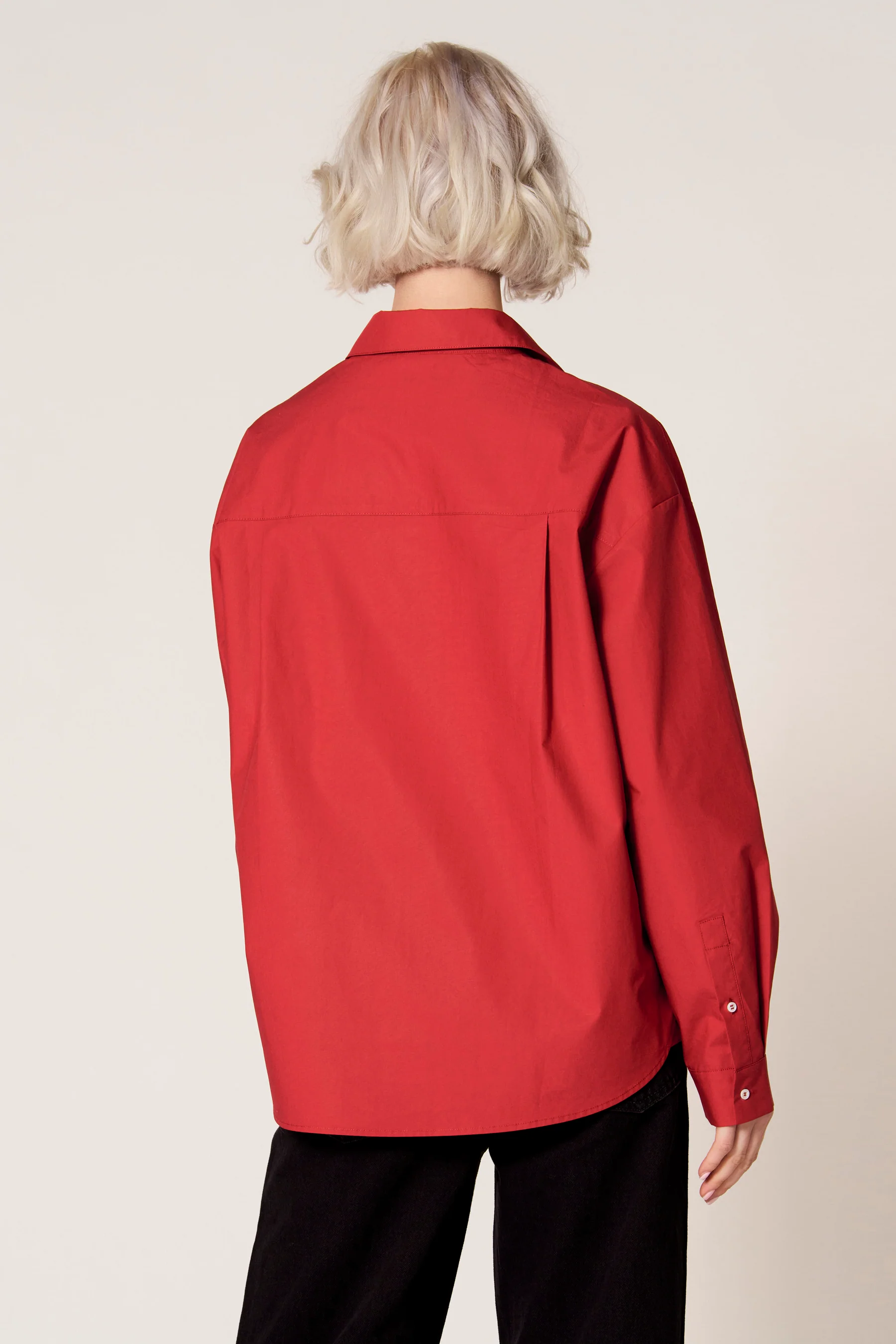 Blouse met lange mouwen - rood - Image 4