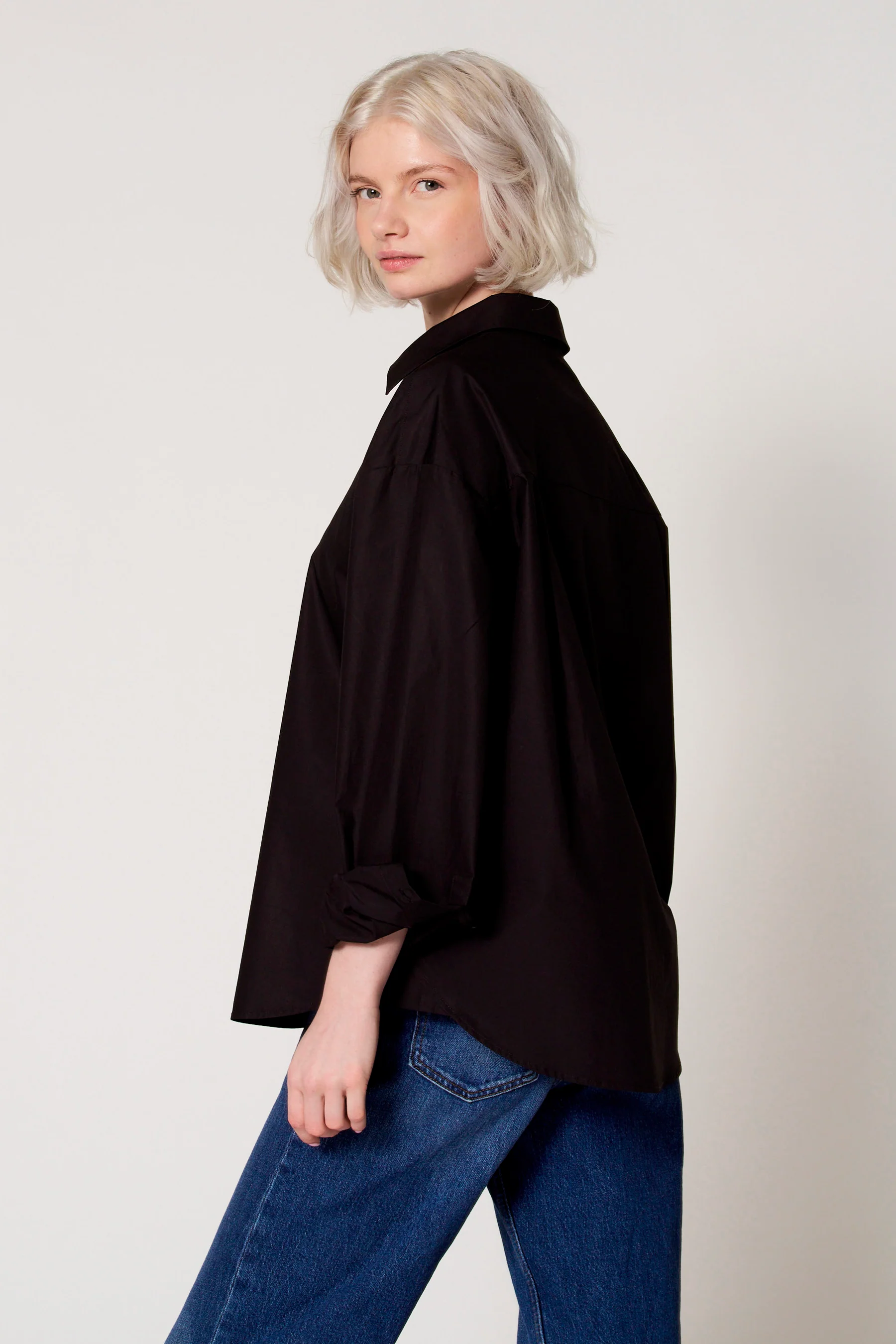 Blouse met lange mouwen - zwart - Image 3