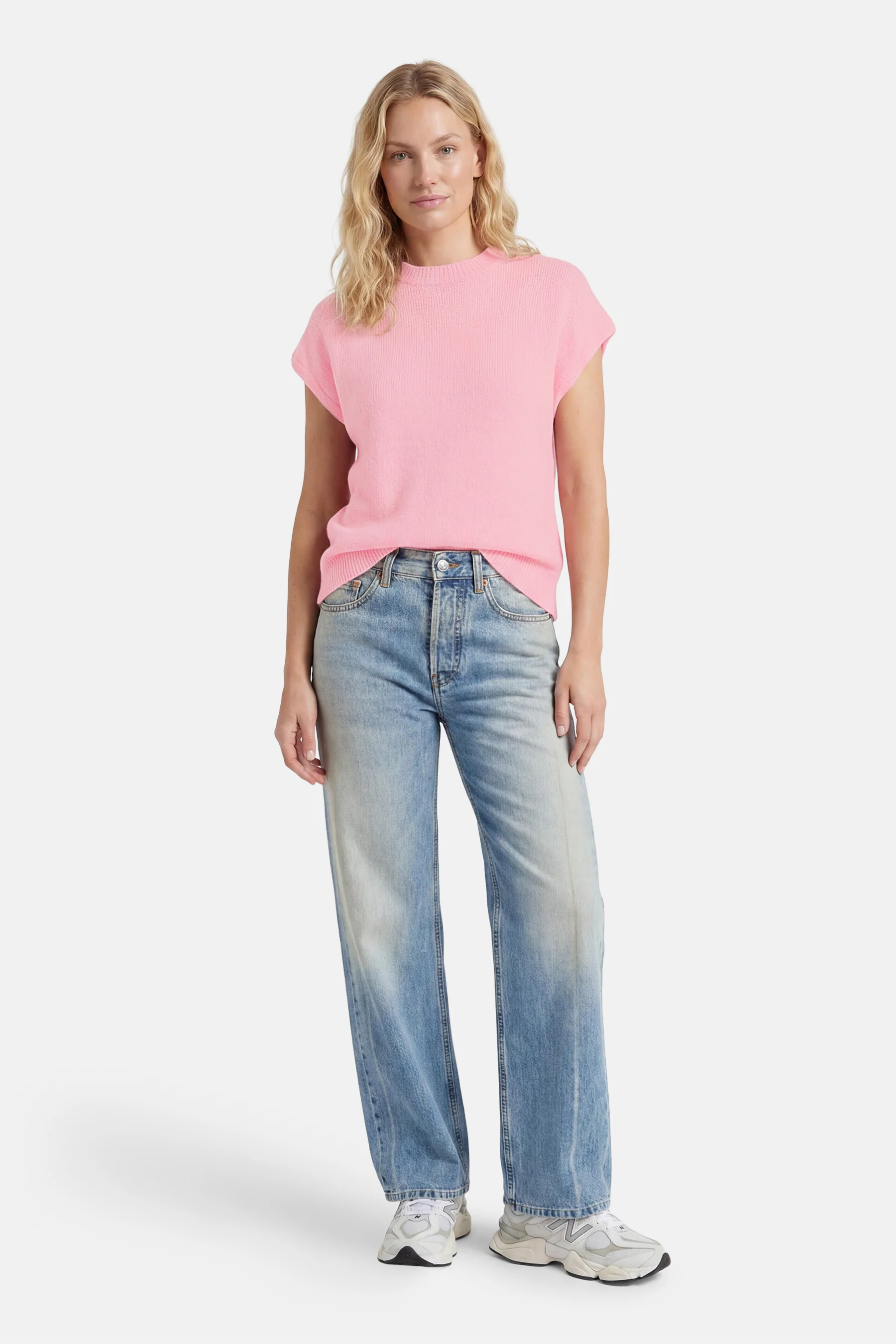 Giletkorte zonder mouw - roze - Image 2