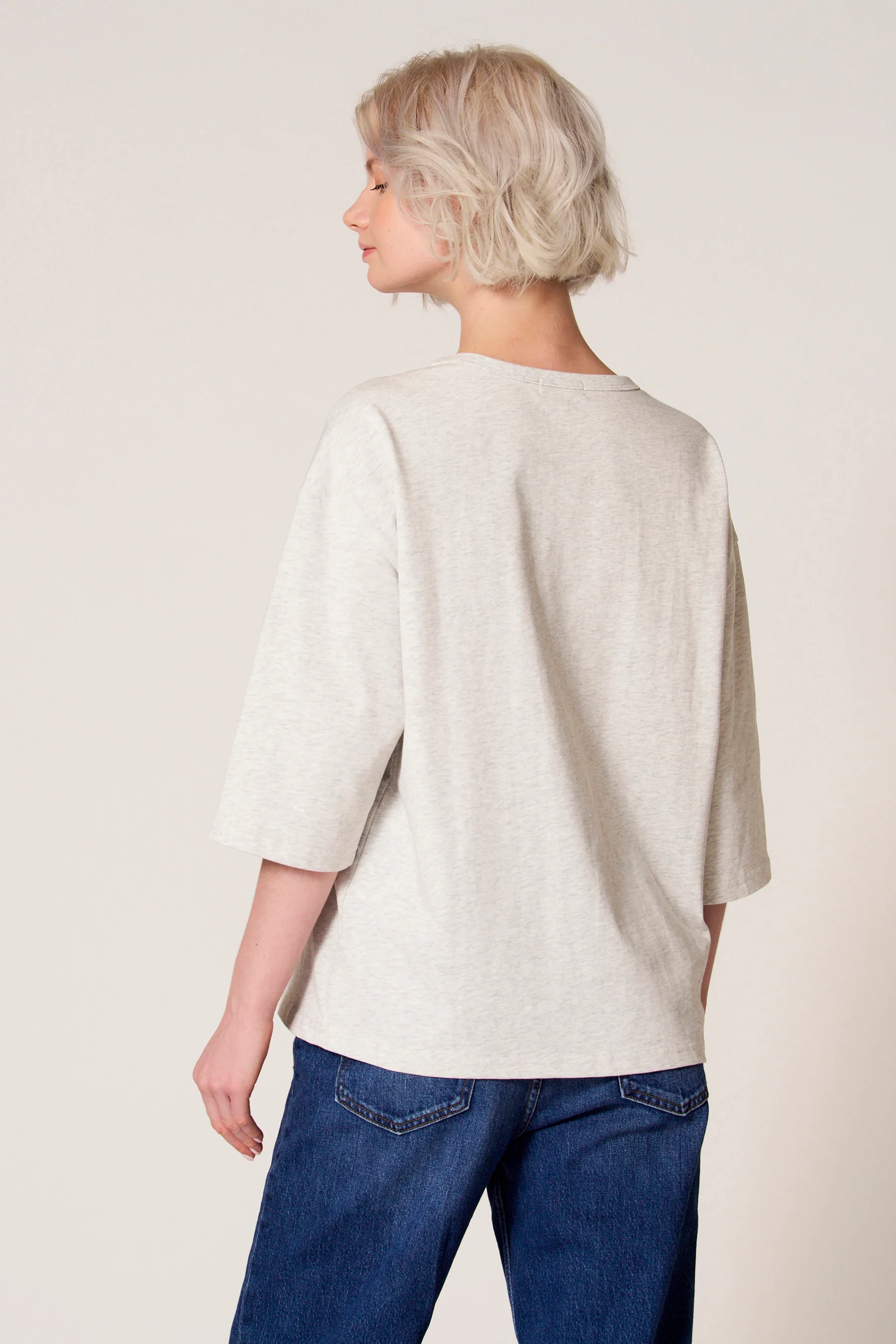 T-shirt met korte mouwen - grijs - Image 3