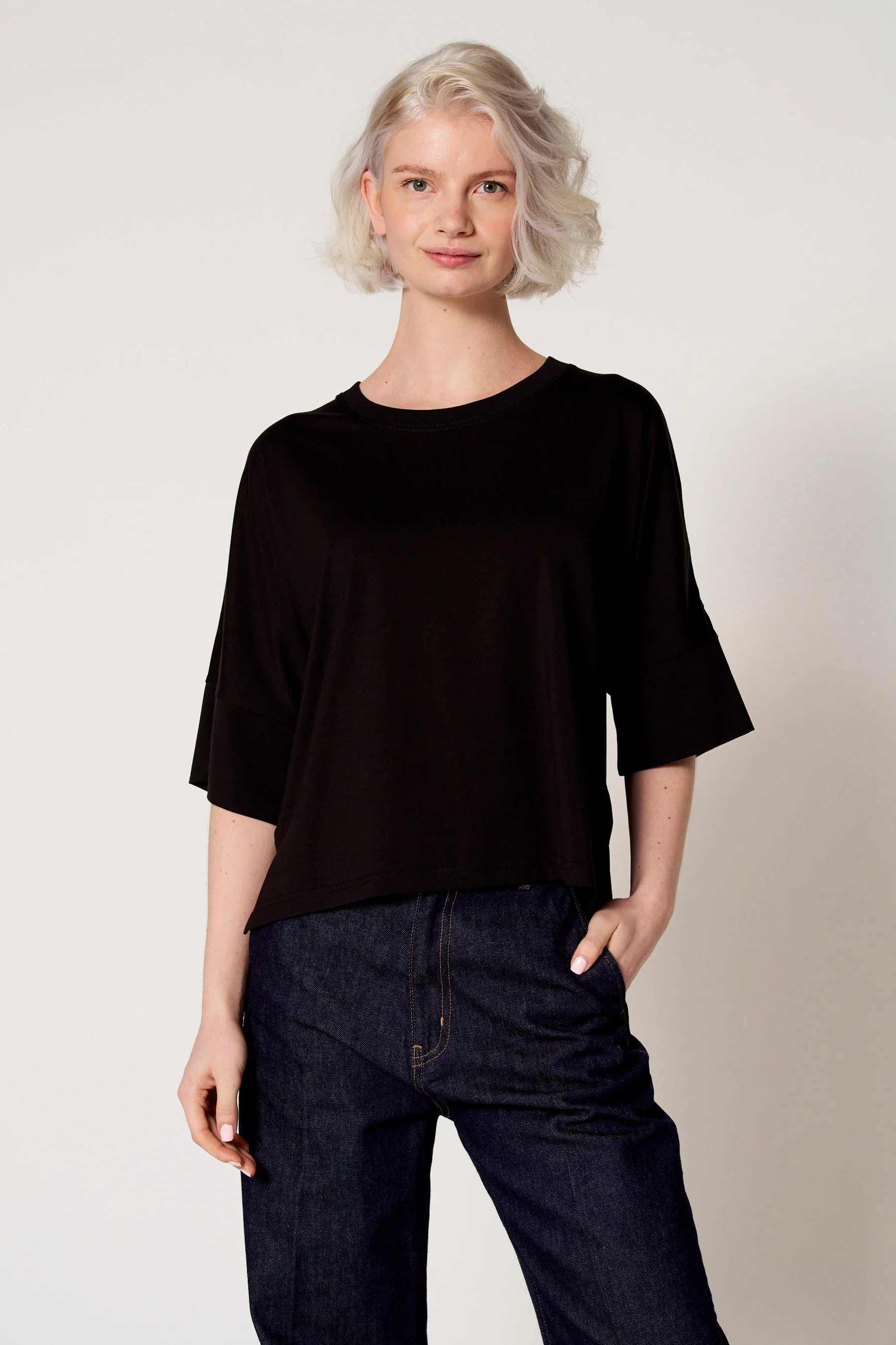 T-shirt met korte mouwen - zwart