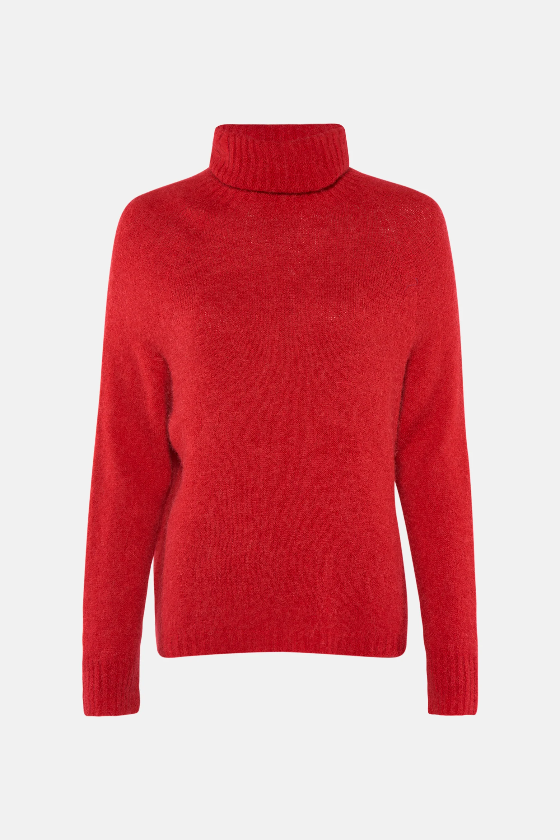 Pull met ronde hals - rood