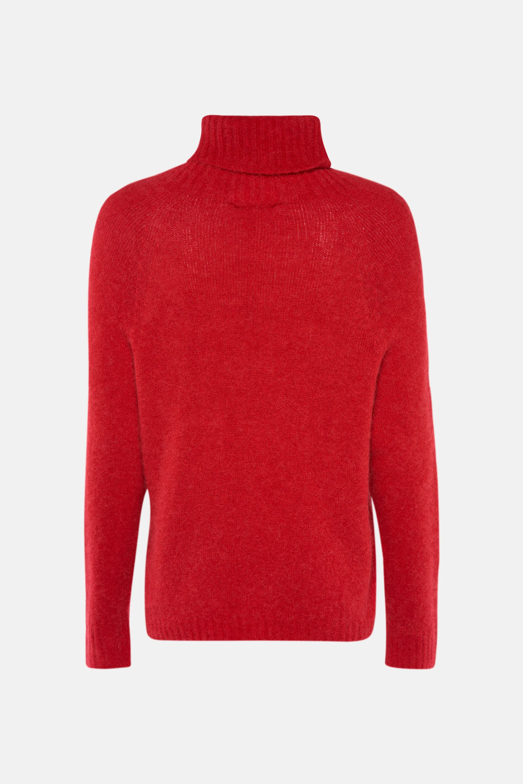 Pull met ronde hals - rood - Image 2
