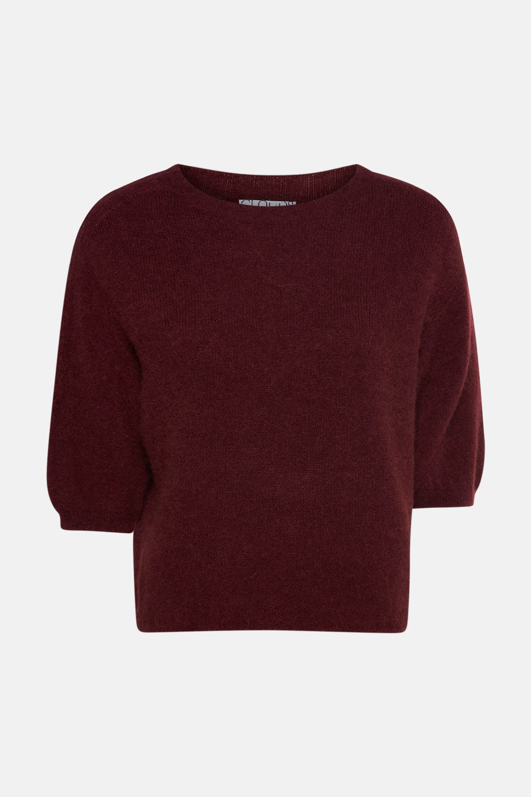 Pull met ronde hals - bordeaux - Image 5