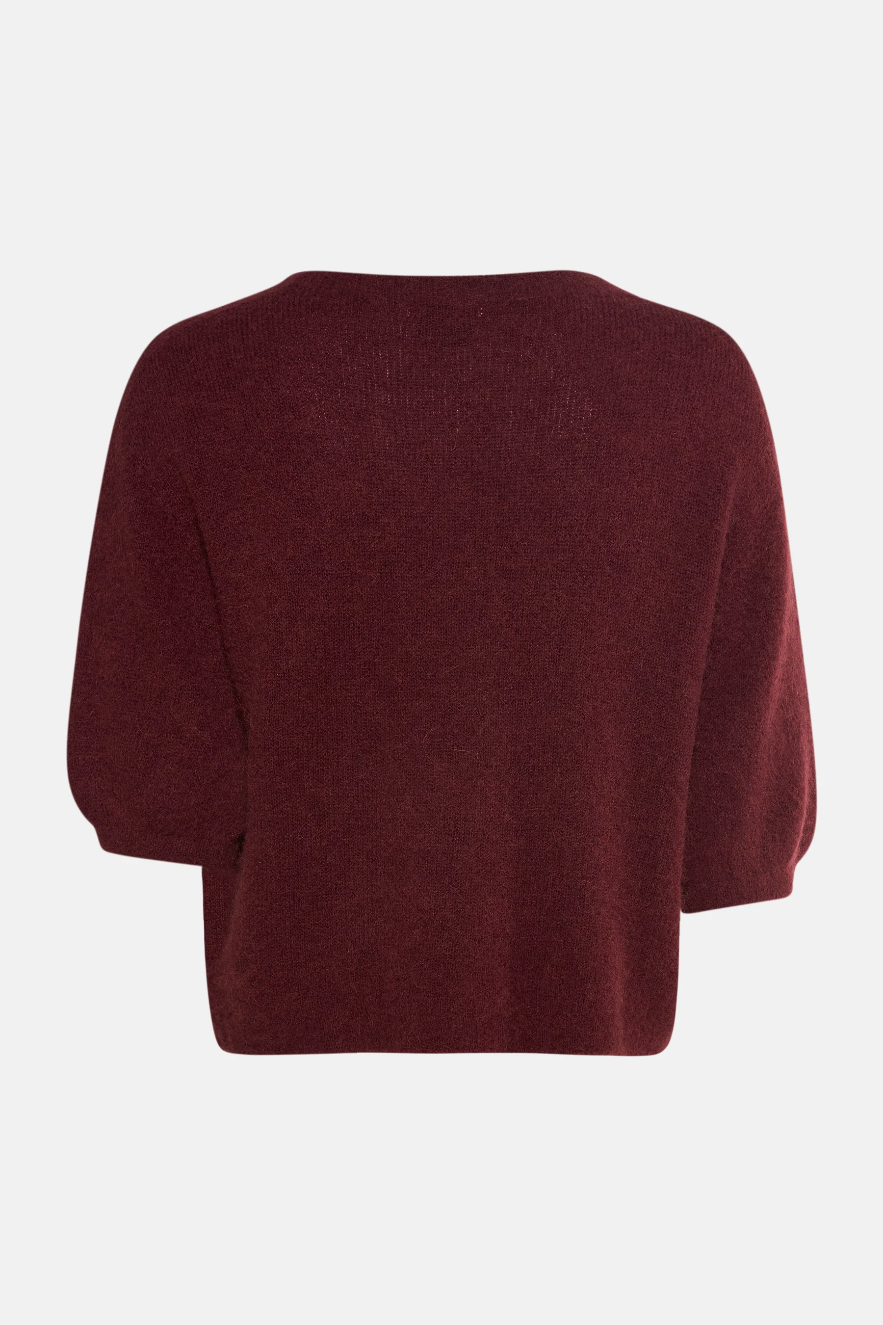 Pull met ronde hals - bordeaux - Image 7