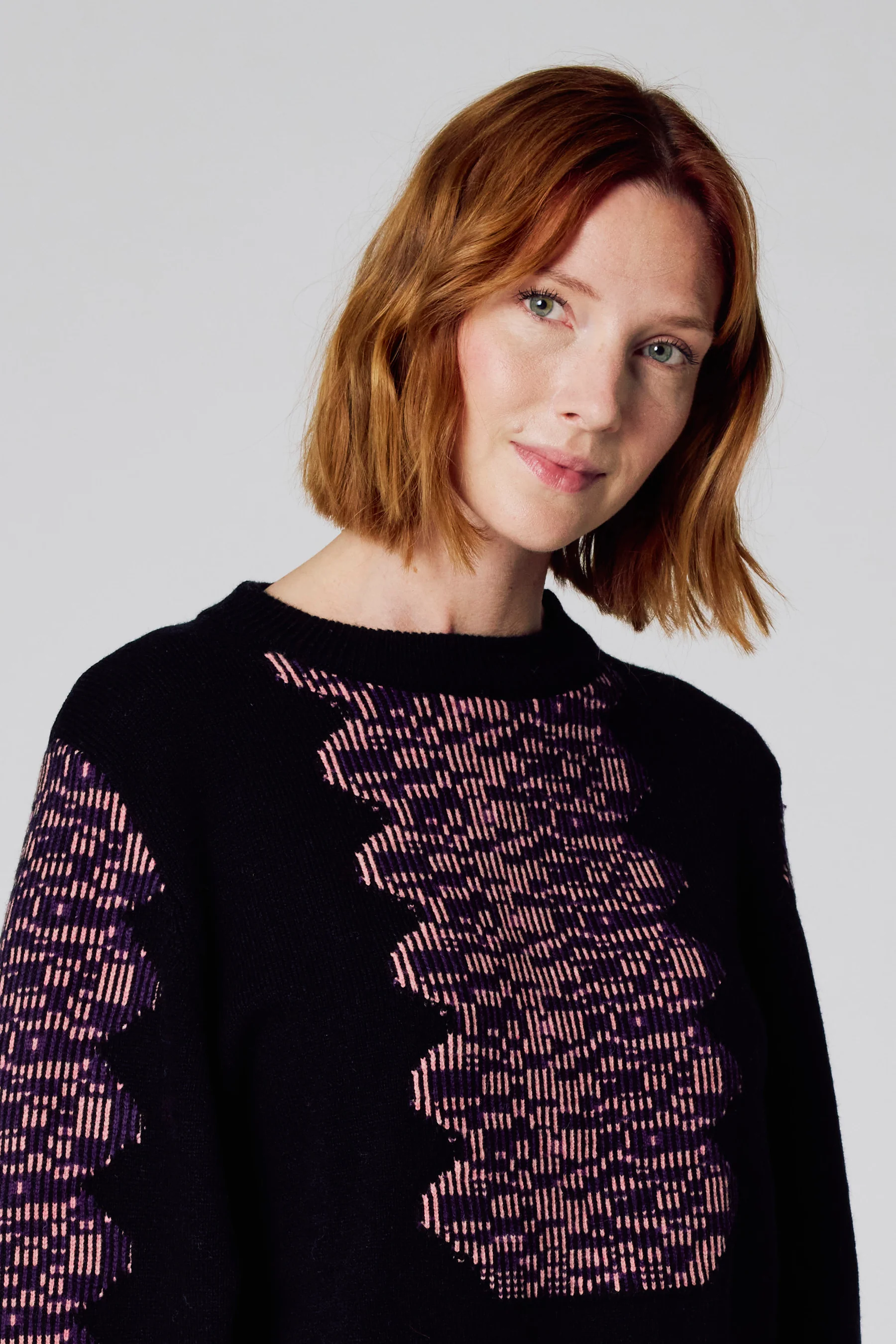 Pull met ronde hals - zwart - Image 4