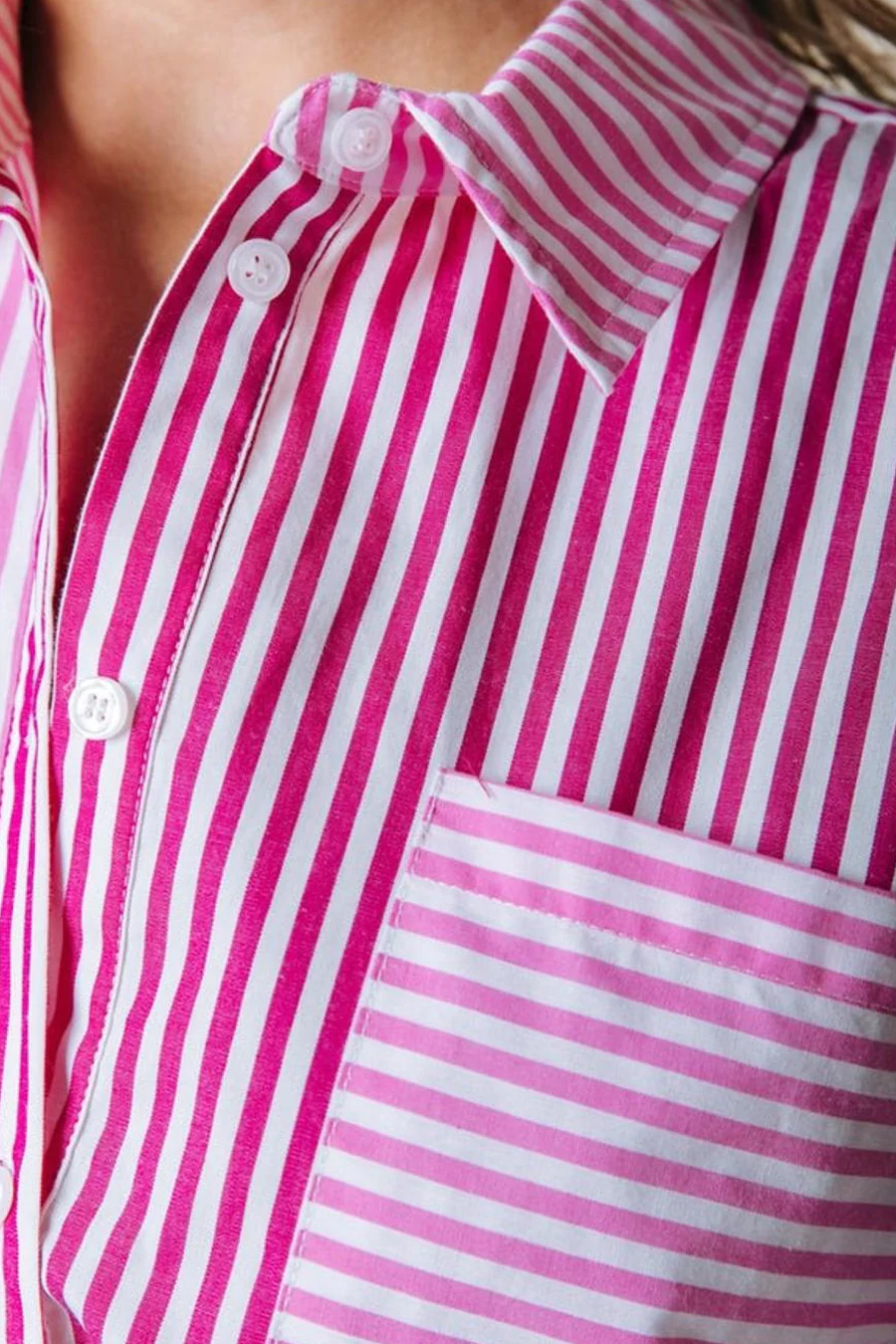 Blouse met lange mouwen - roze - Image 3