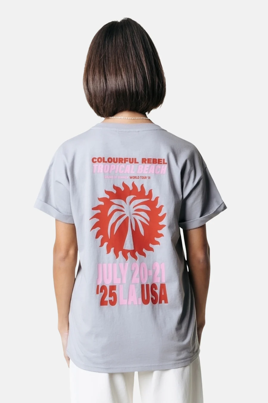 T-shirt met korte mouwen - grijs