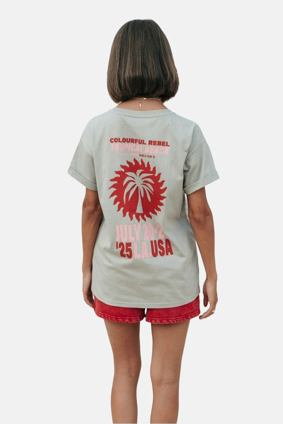 T-shirt met korte mouwen - grijs - Image 5