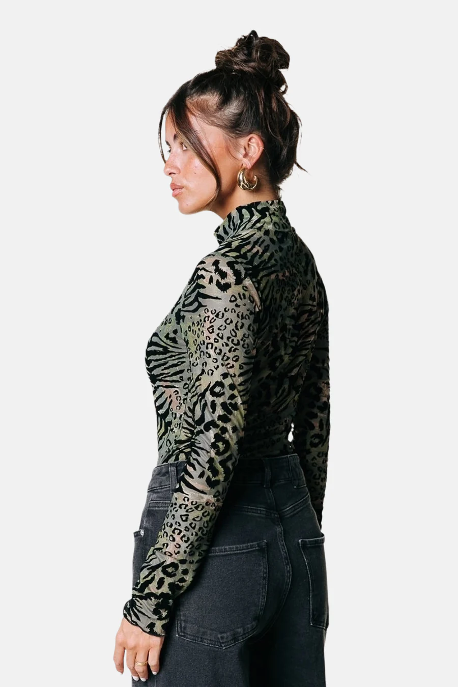 T-shirt met lange mouwen - groen - Image 2