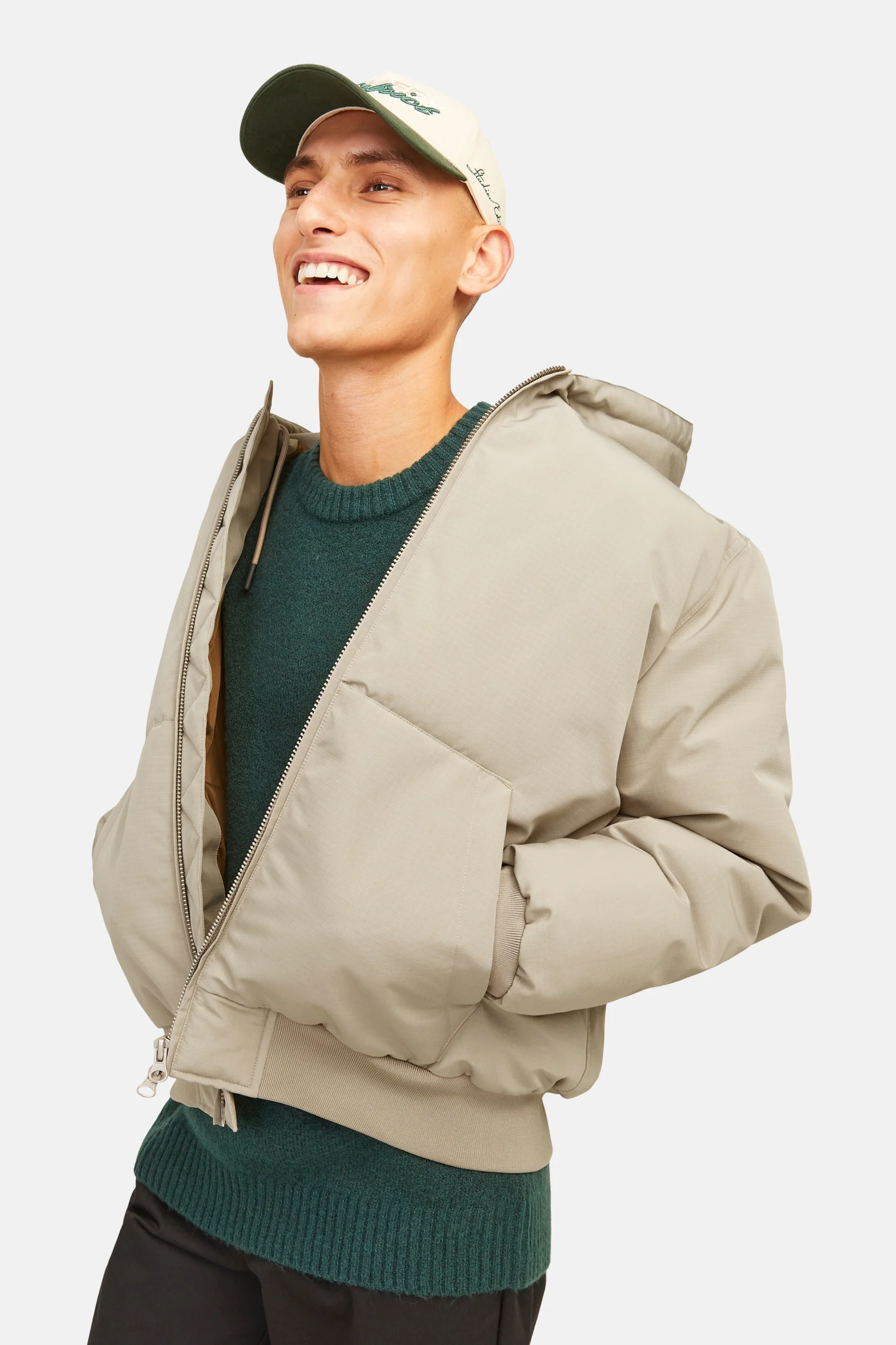 Korte jas - beige - Image 5