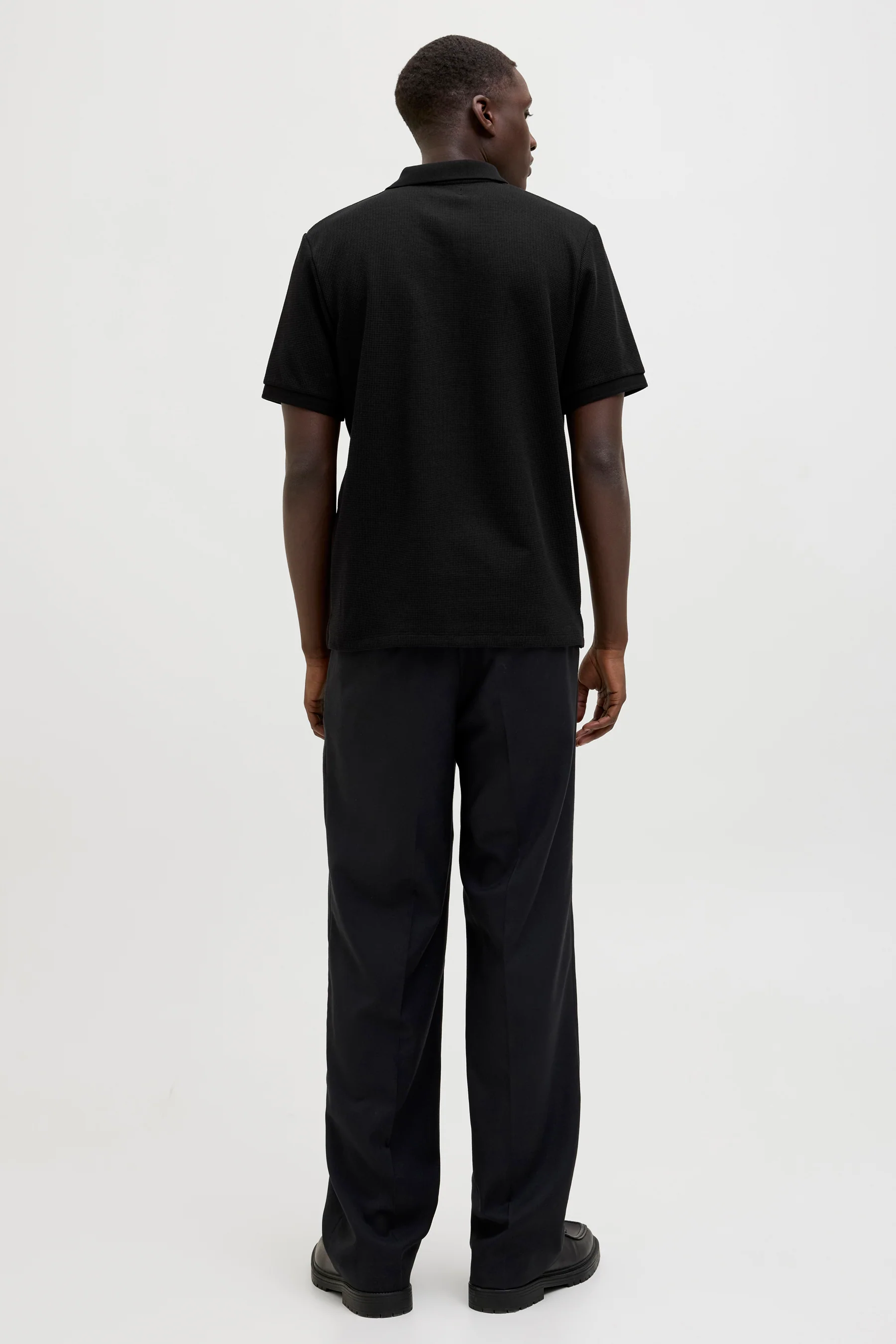 Polo met korte mouwen - zwart - Image 3