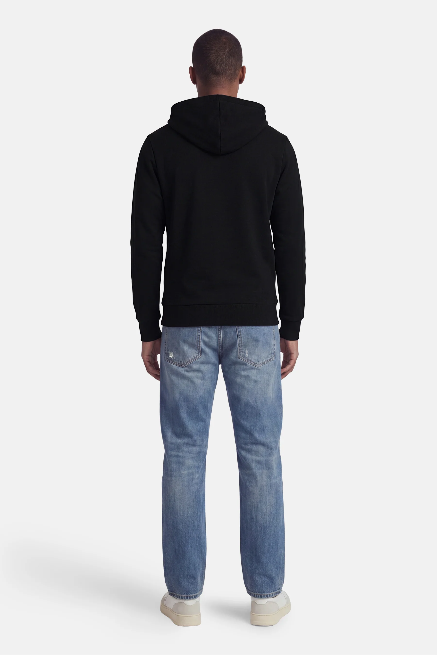 Sweater met kap - zwart - Image 3