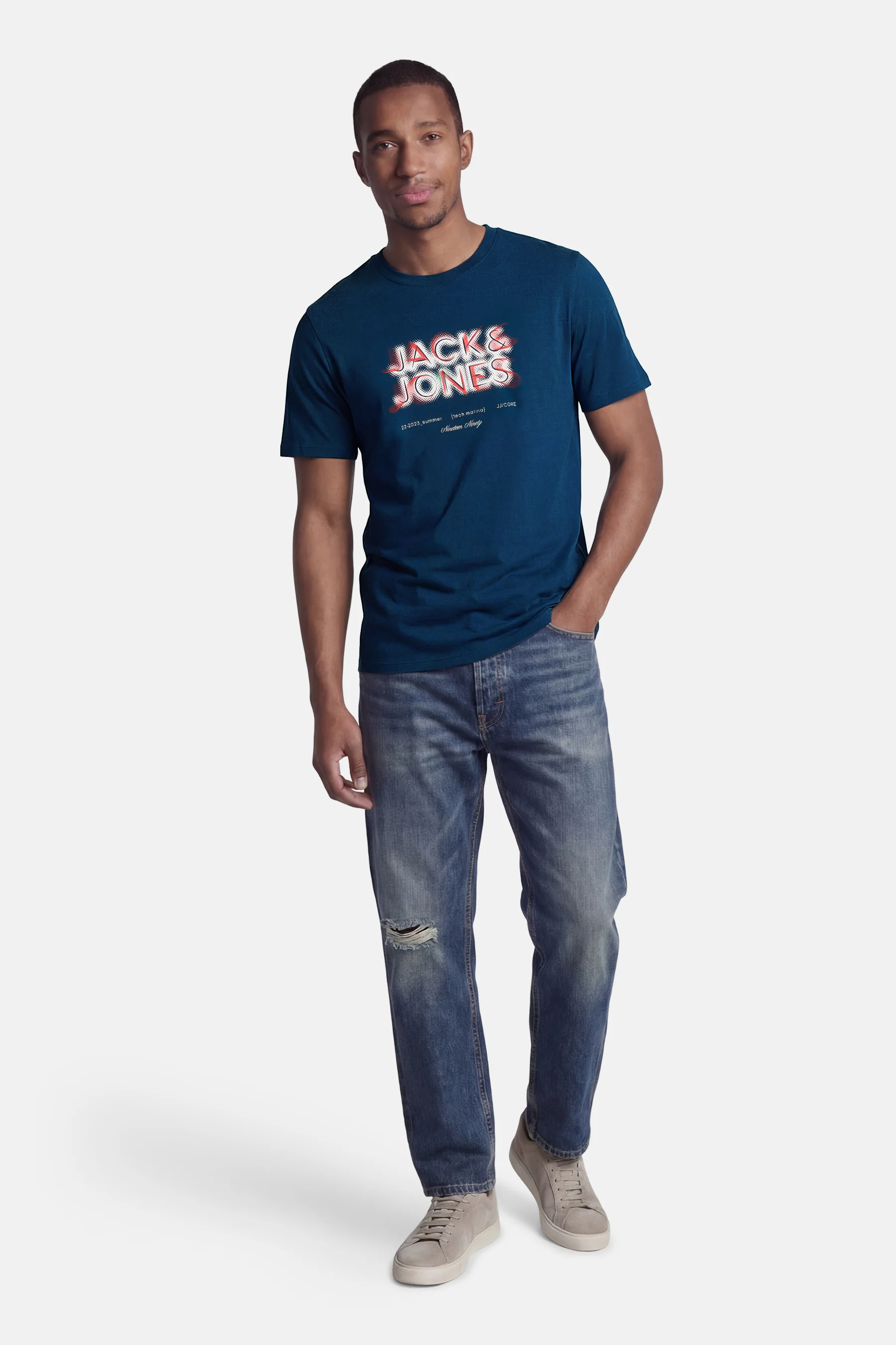 T-shirt met korte mouwen - blauw - Image 3