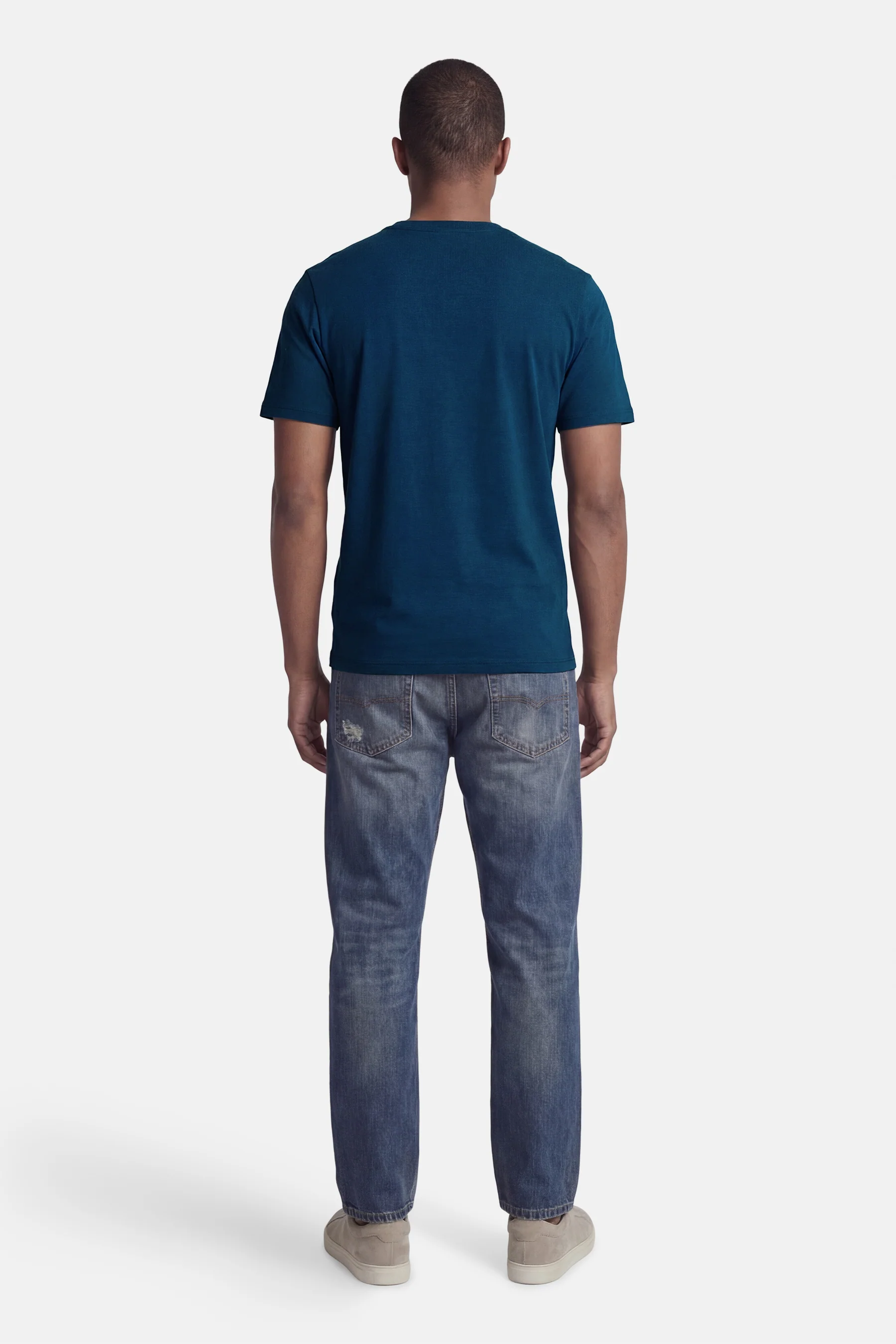 T-shirt met korte mouwen - blauw - Image 4