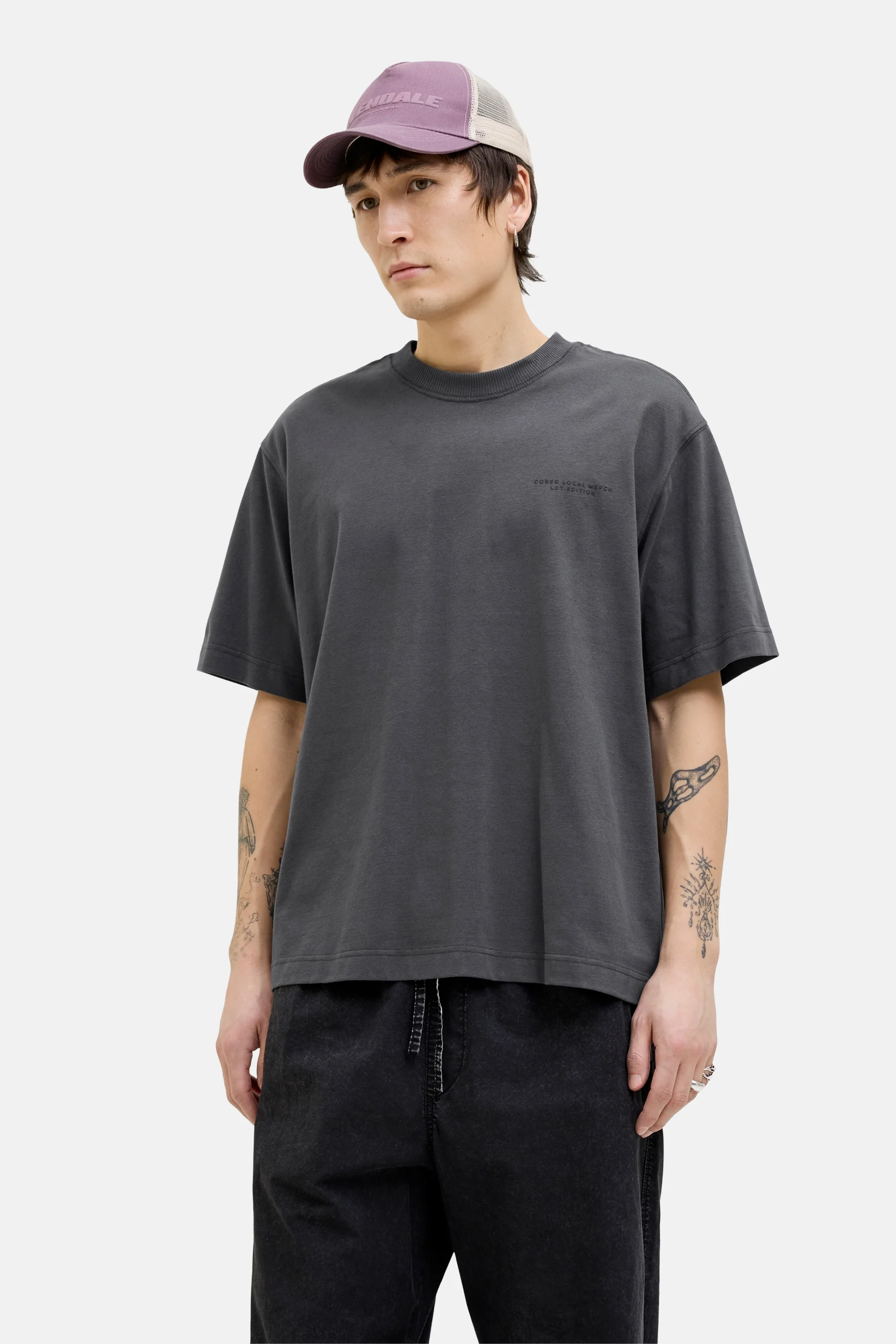 T-shirt met korte mouwen - Grijs