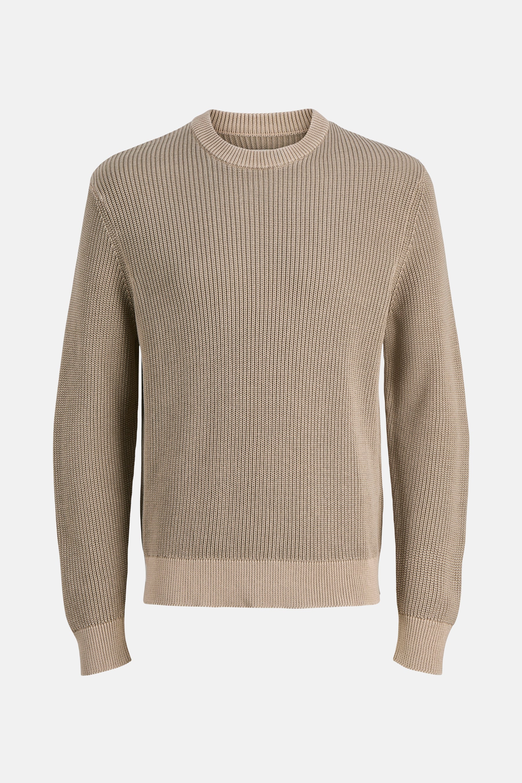 Pull met ronde hals - beige