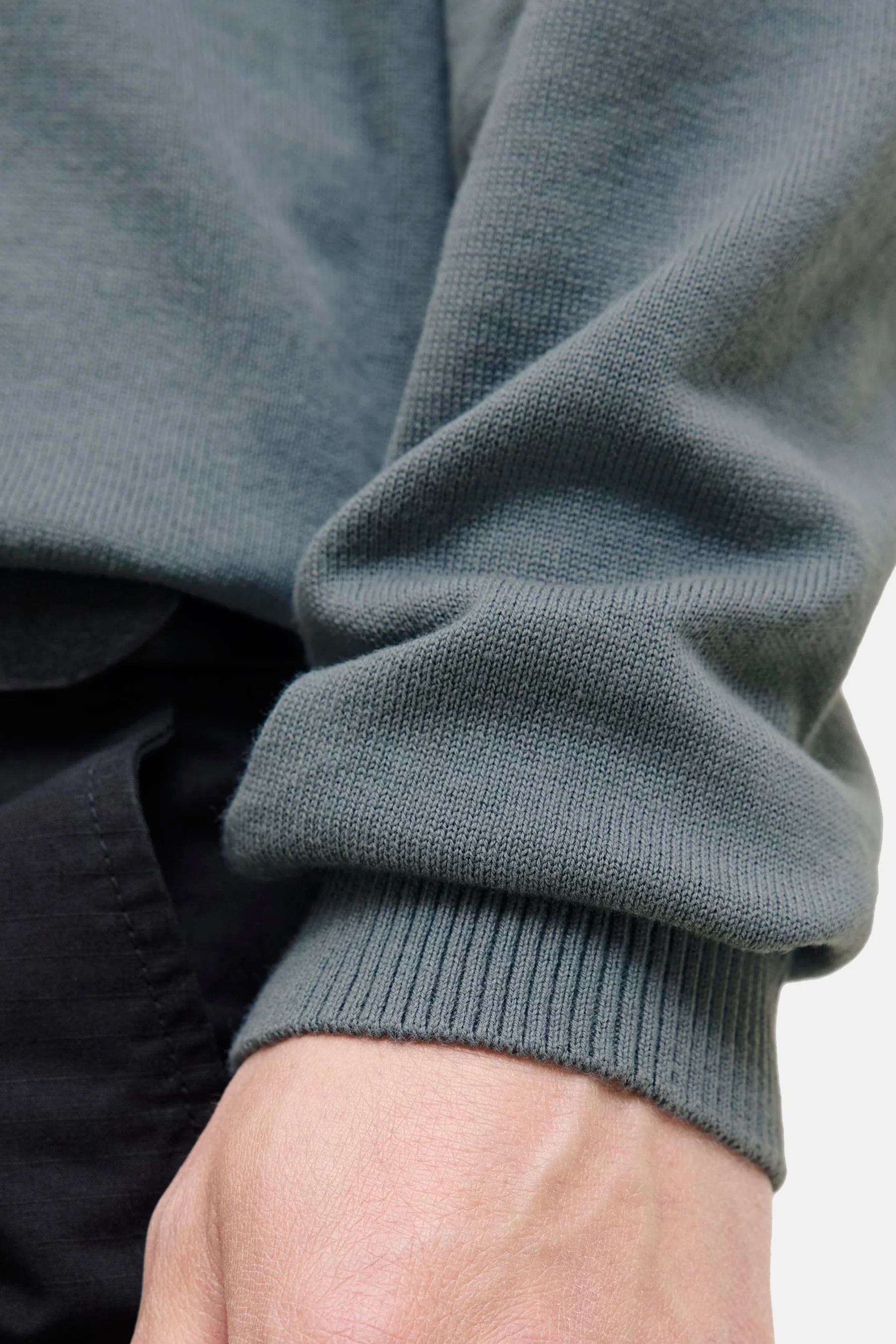 Pull met ronde hals - grijs - Image 5