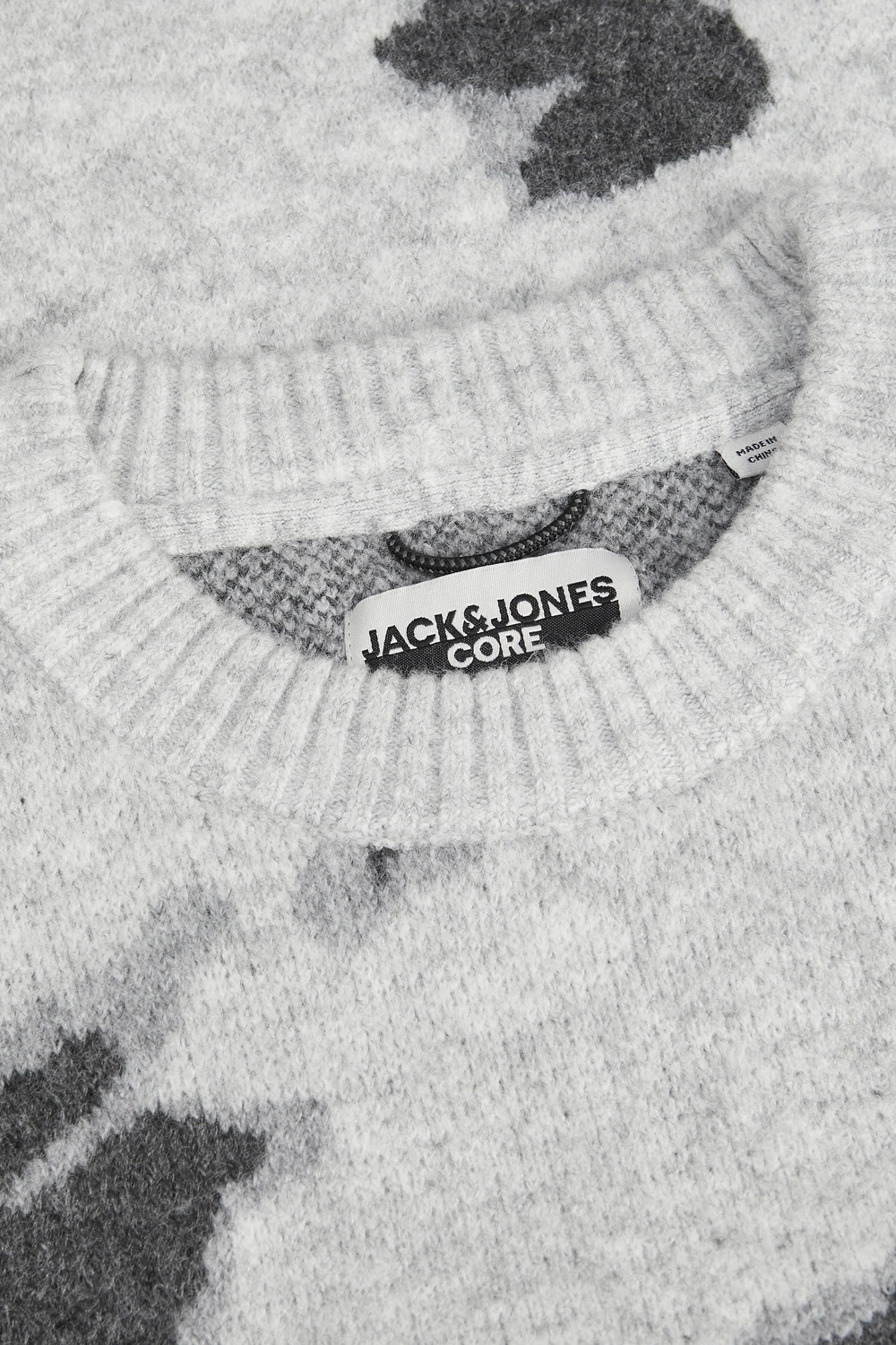 Pull met ronde hals - grijs - Image 2