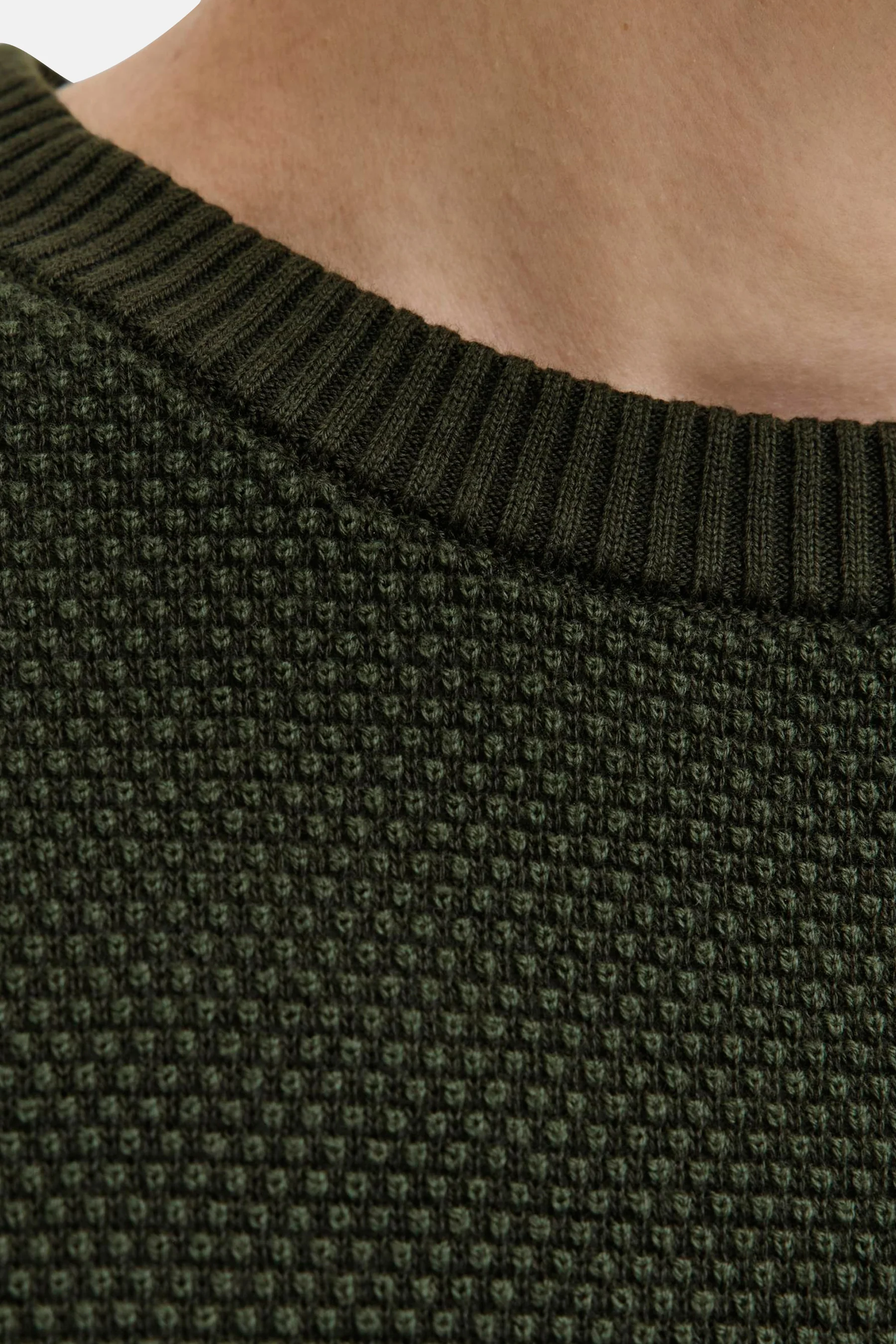 Pull met ronde hals - groen - Image 5