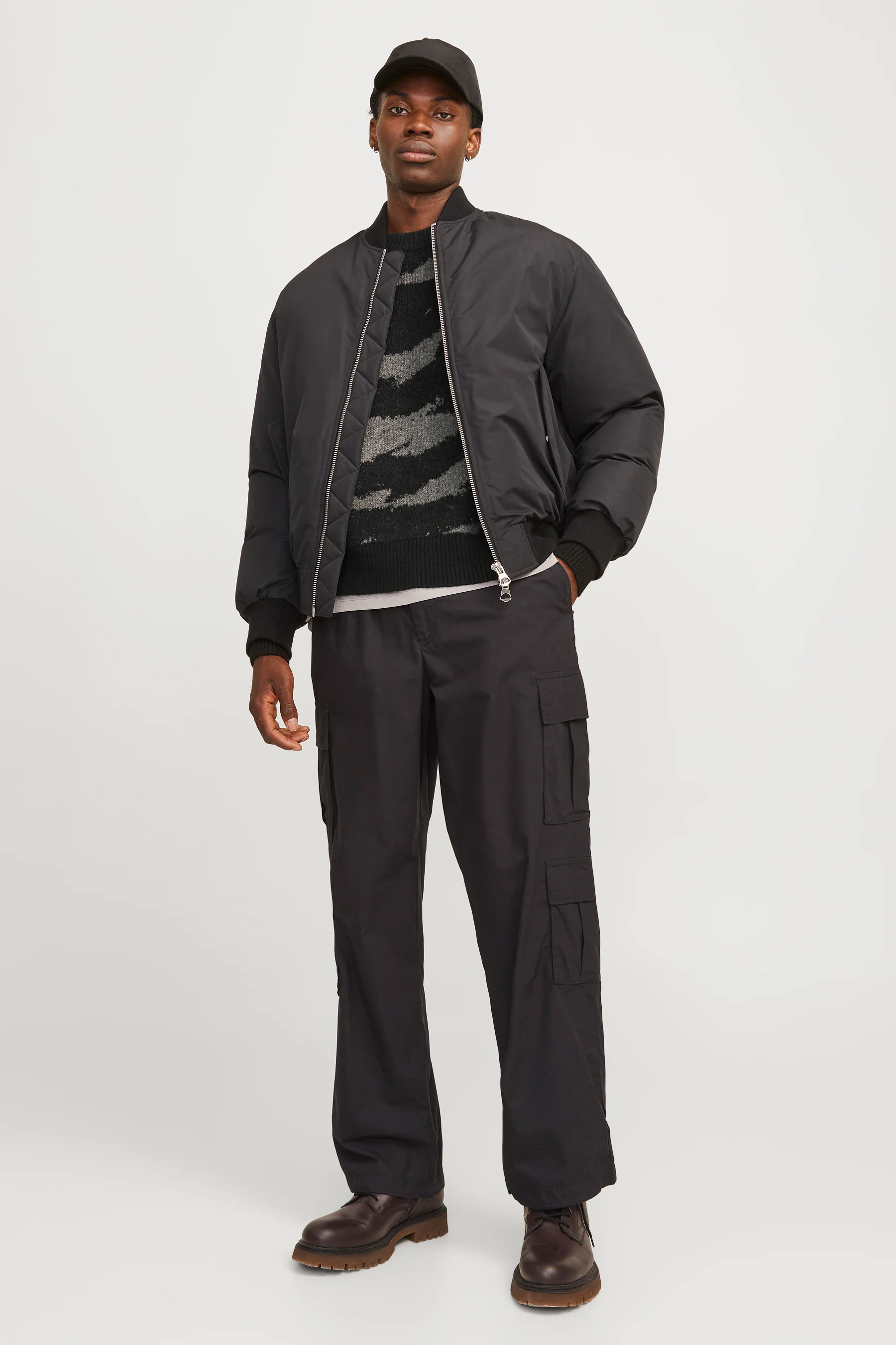 Pull met ronde hals - zwart - Image 2