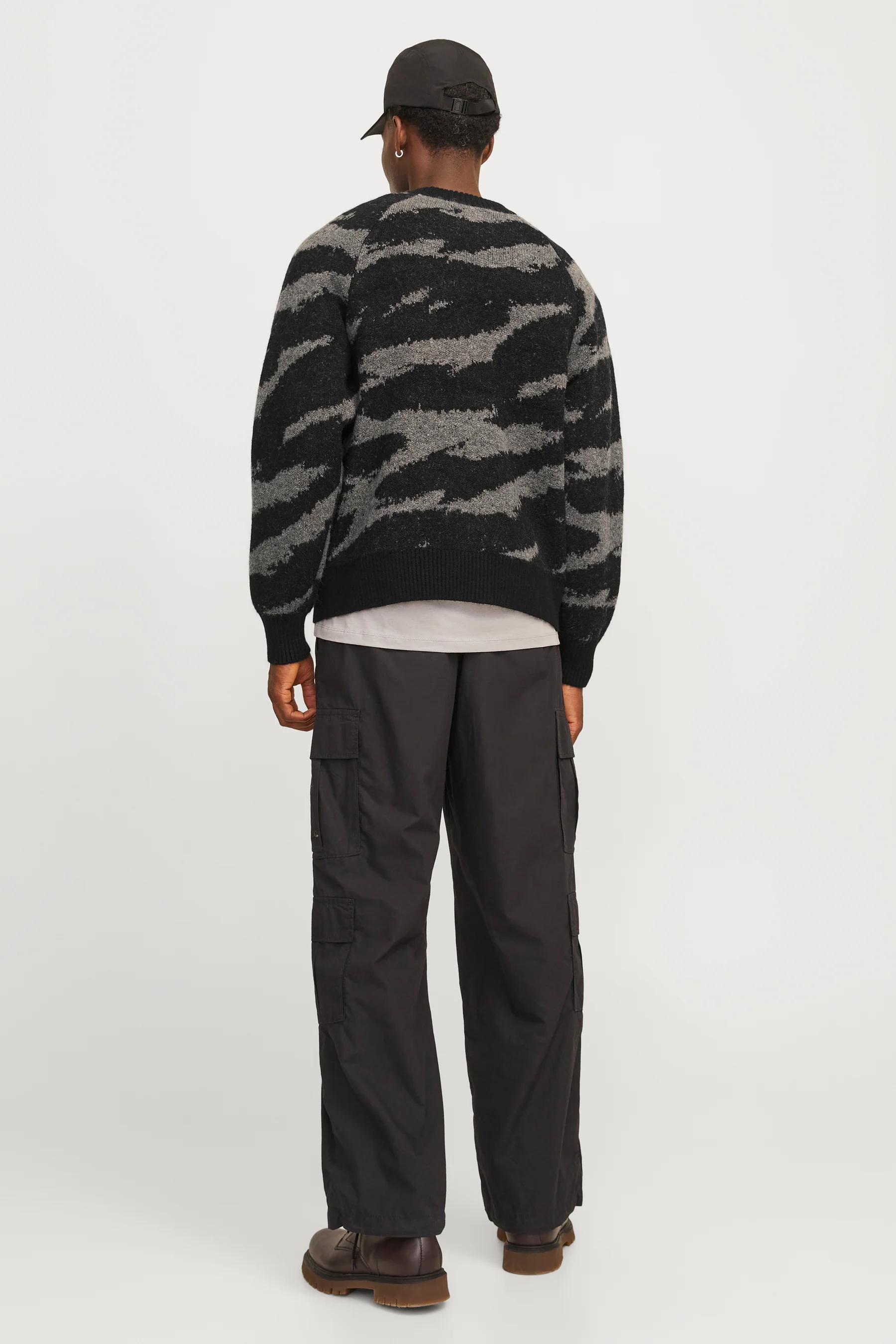 Pull met ronde hals - zwart - Image 3
