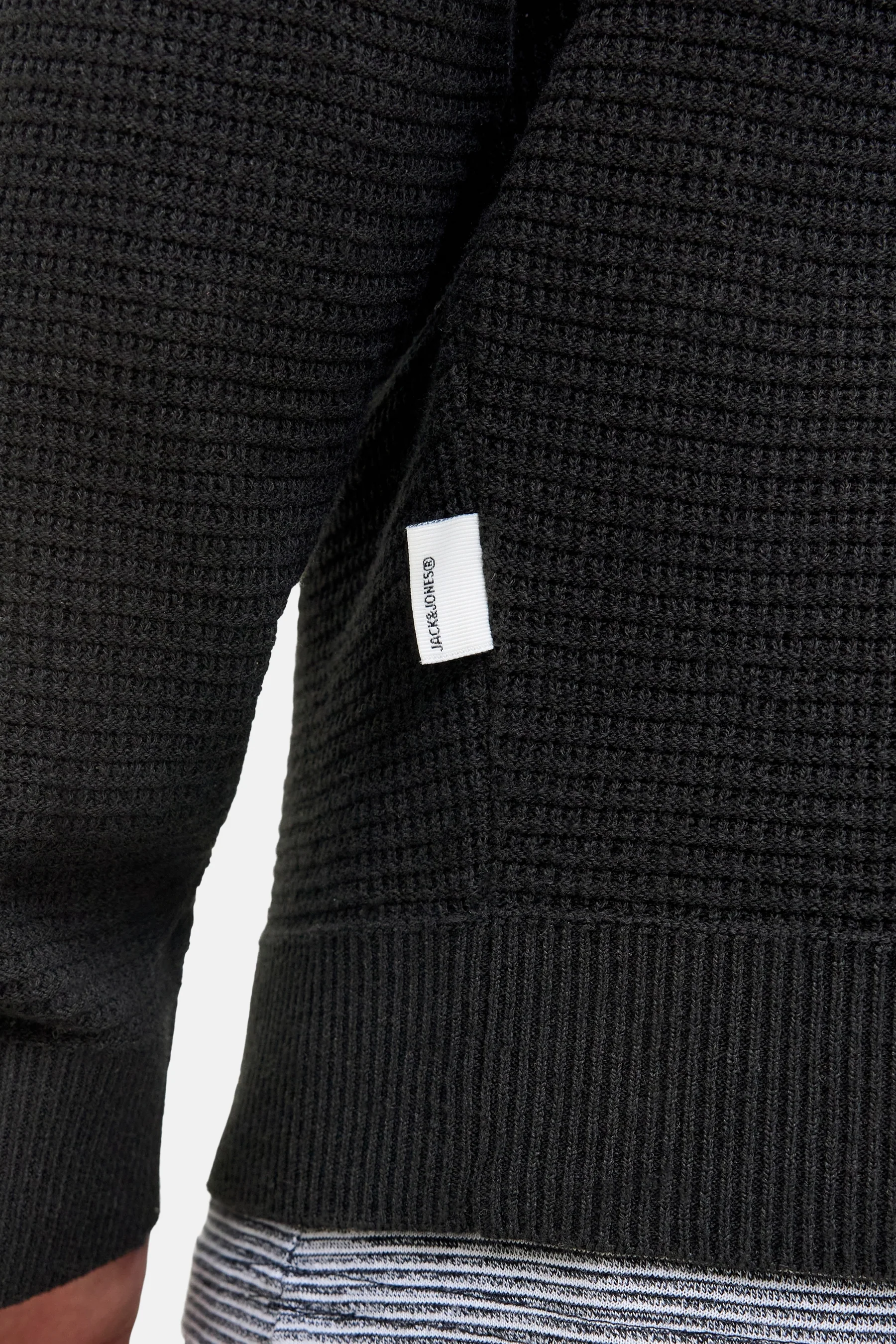 Pull met ronde hals - zwart - Image 4