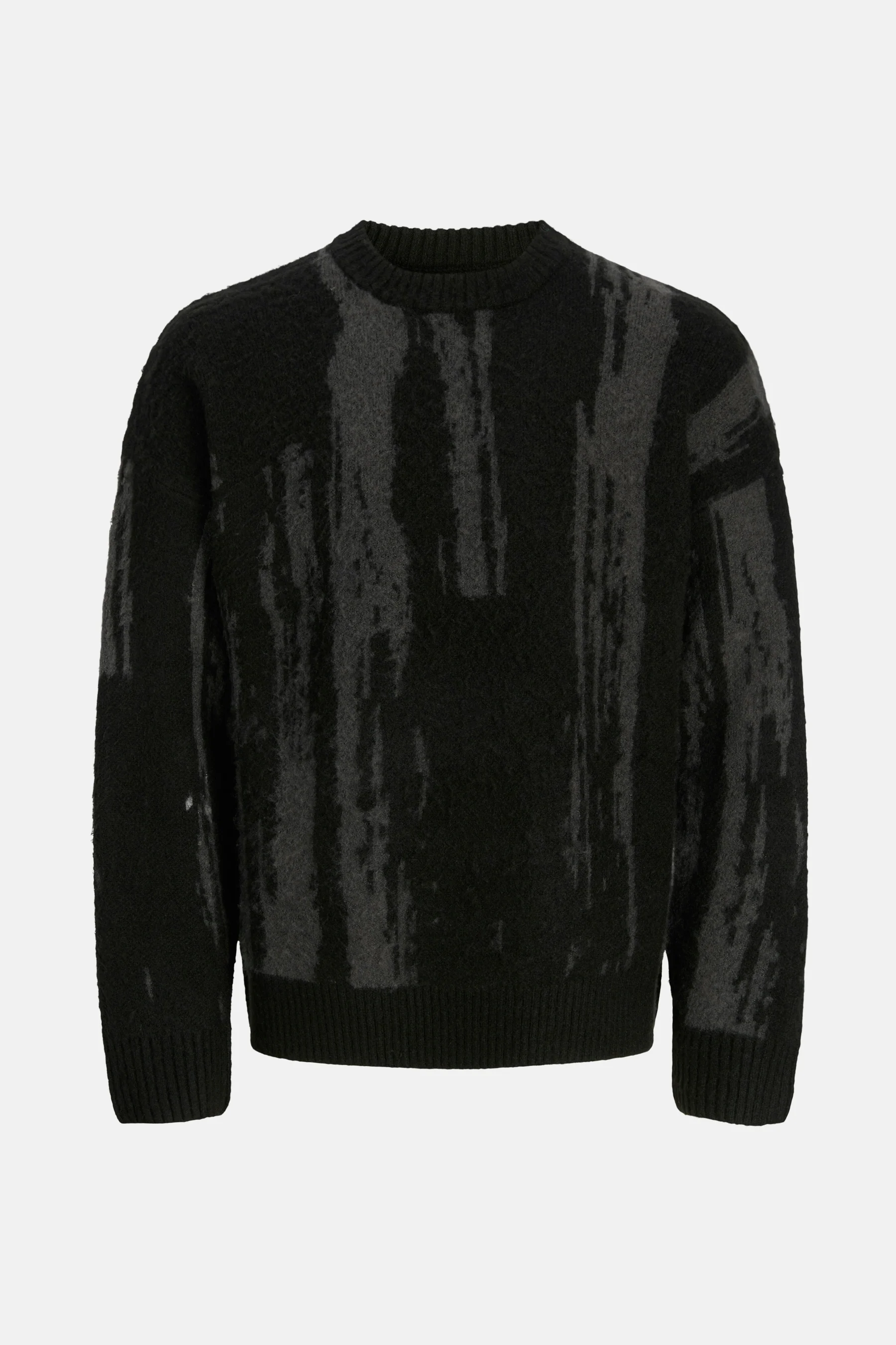 Pull met ronde hals - zwart