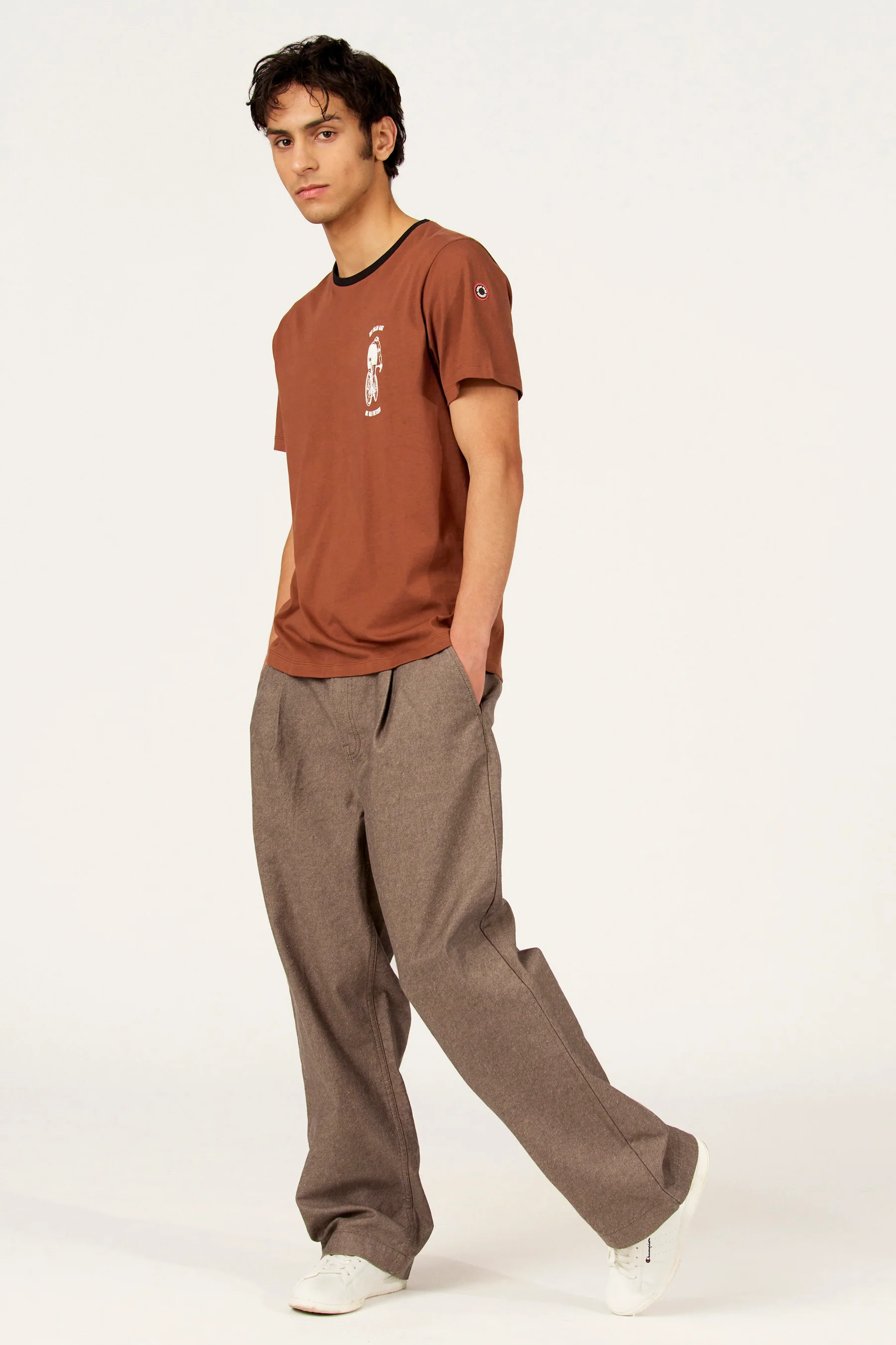 T-shirt met korte mouwen - beige - Image 4
