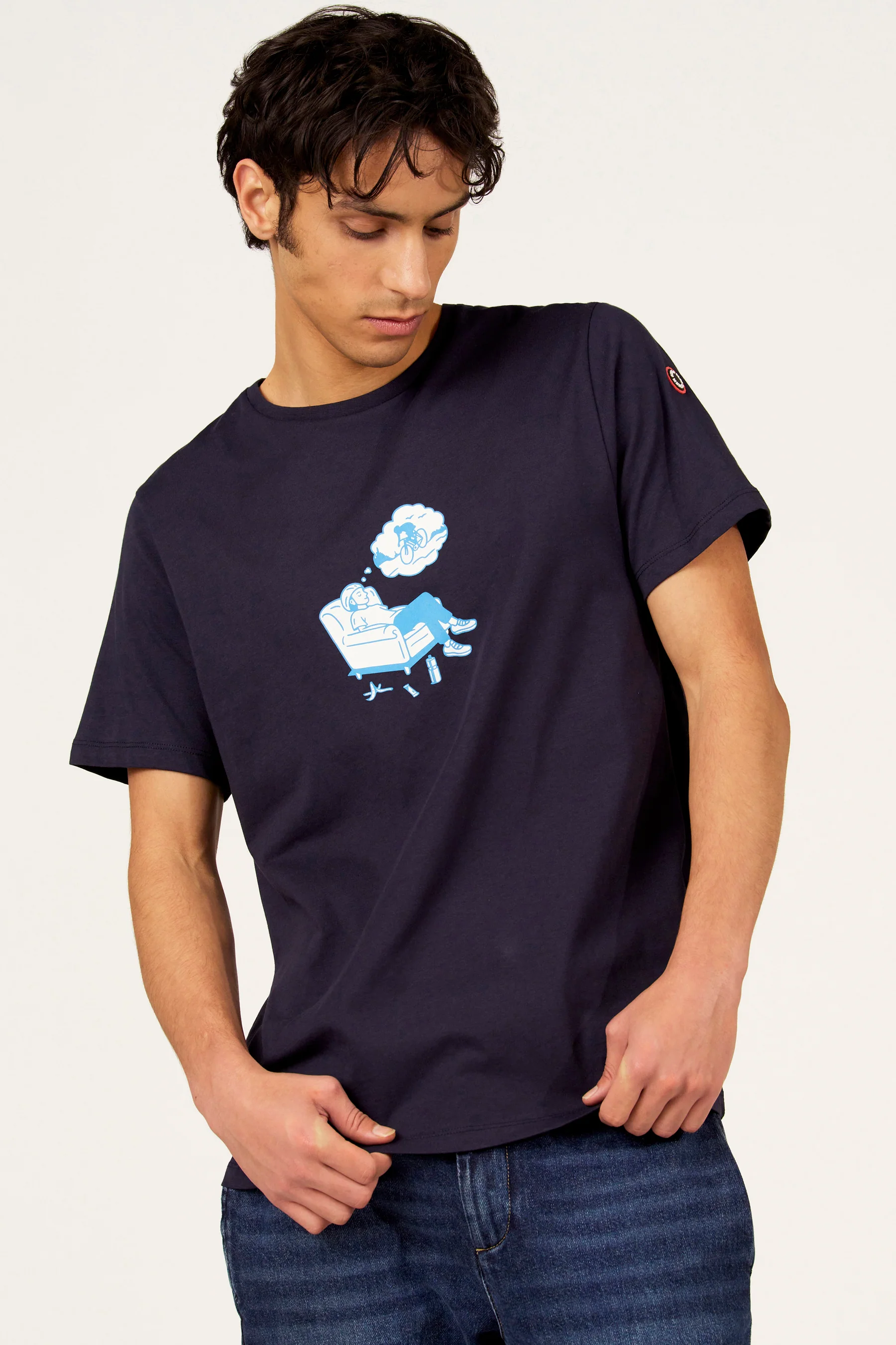 T-shirt met korte mouwen - blauw