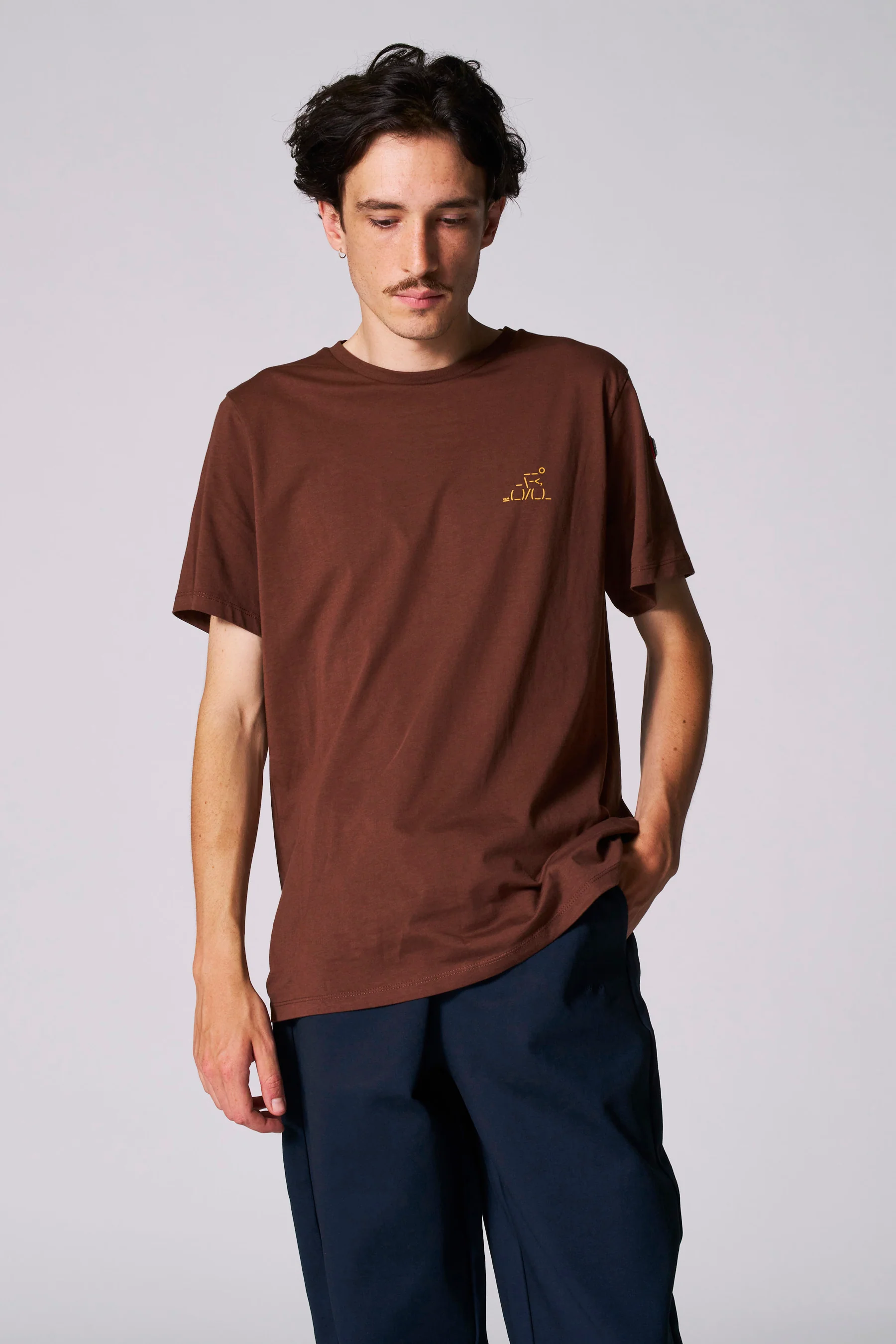 T-shirt met korte mouwen - bruin - Image 3