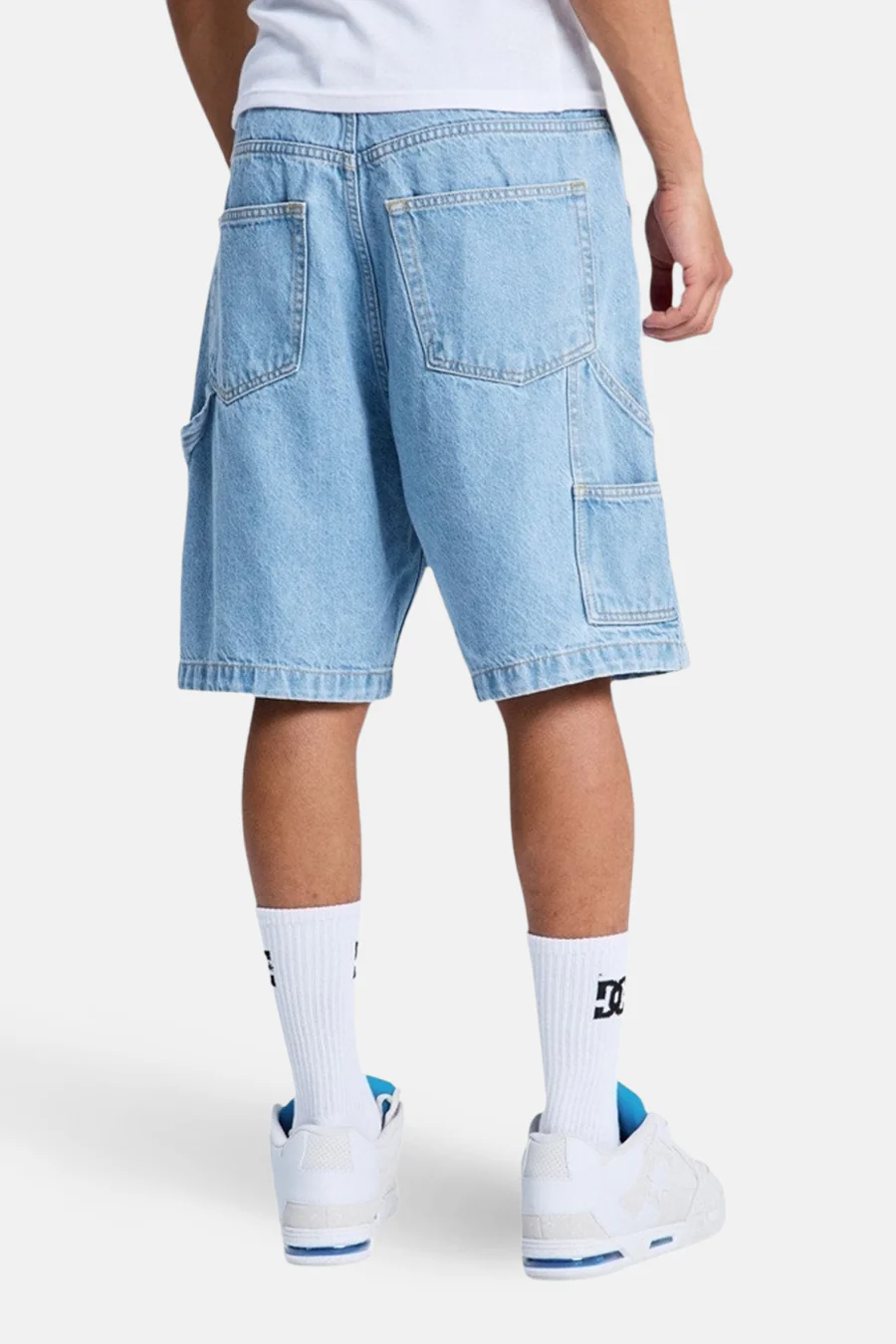 Short - light blue denim - Image 4