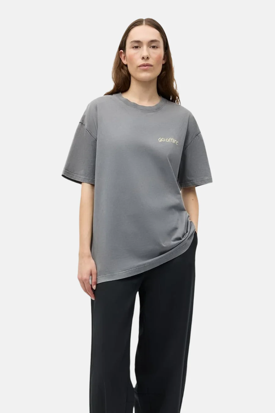 T-shirt met korte mouwen - grijs - Image 3