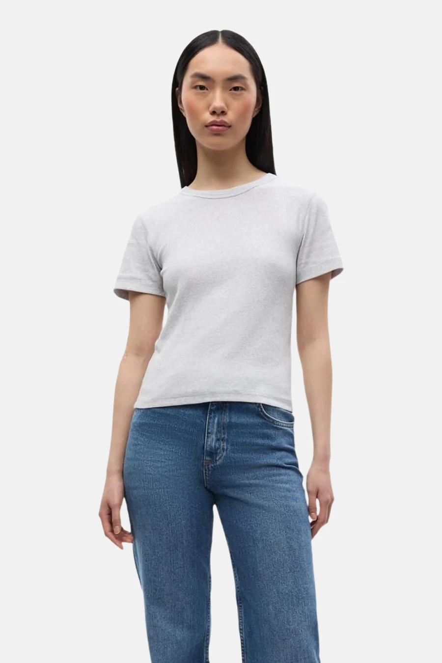 T-shirt met korte mouwen - grijs