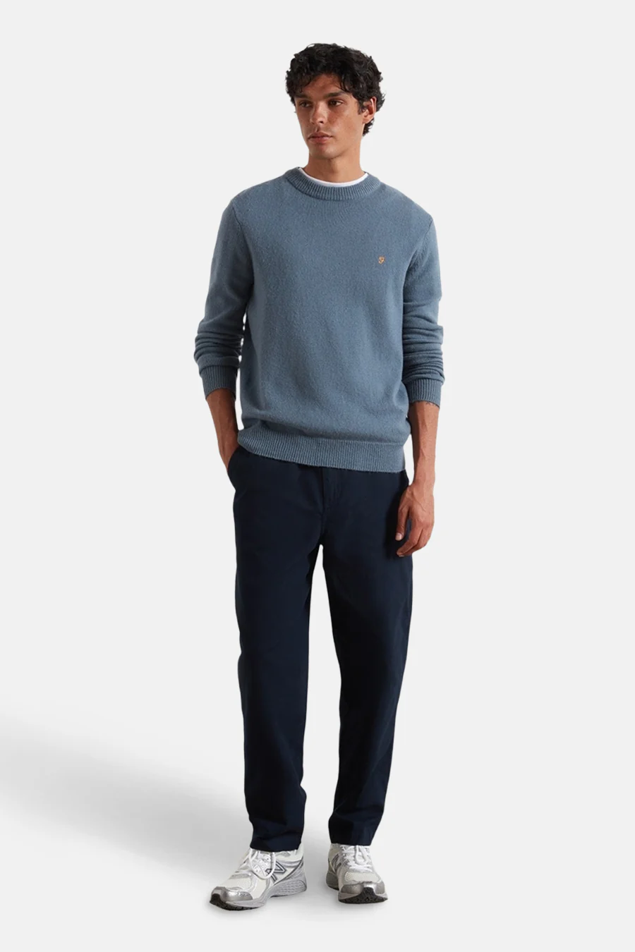 Pull met ronde hals - blauw - Image 2