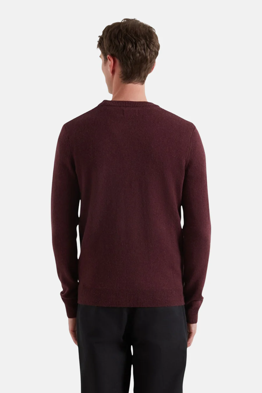 Pull met ronde hals - Bordeaux - Image 3