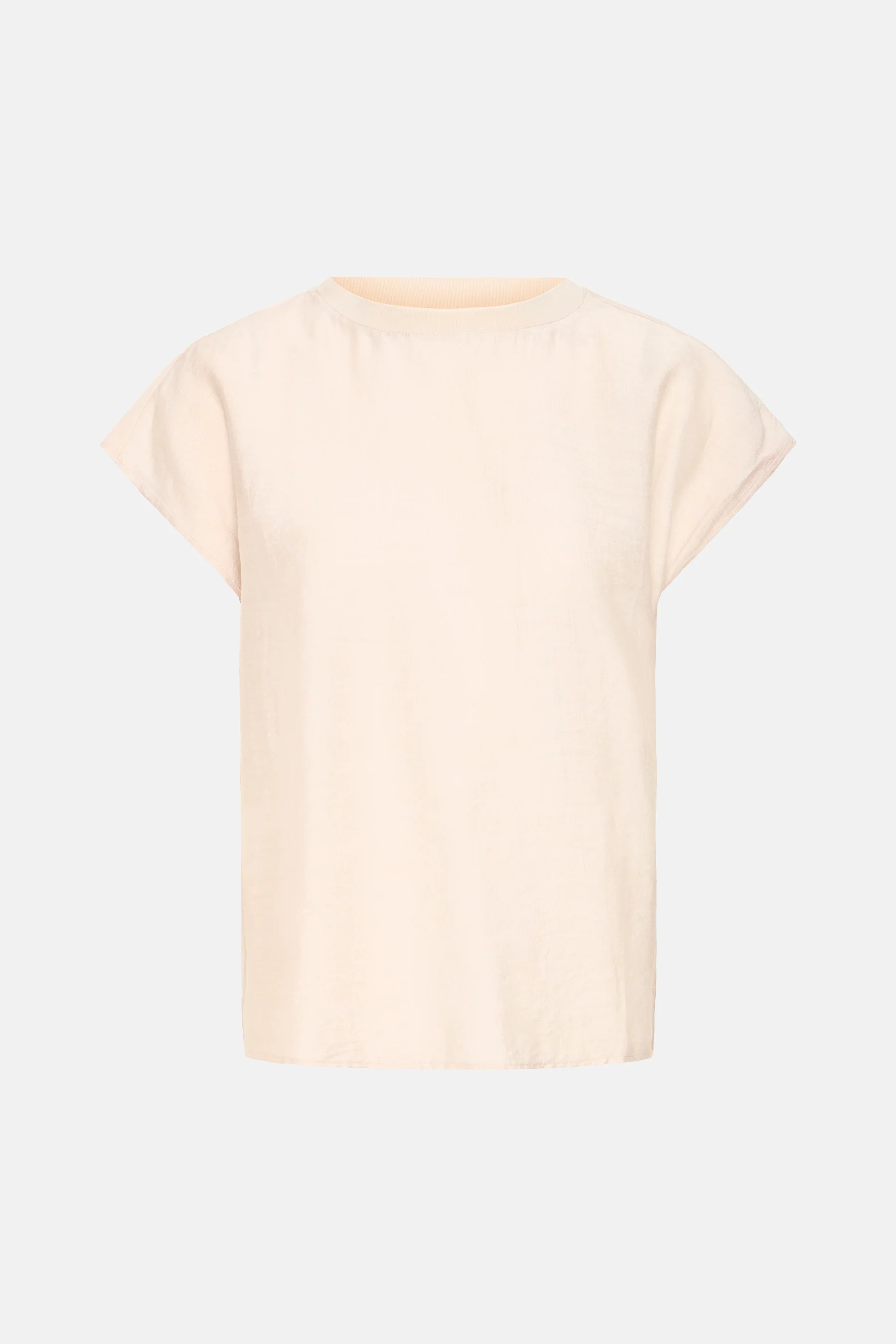 Blouse met korte mouwen - beige