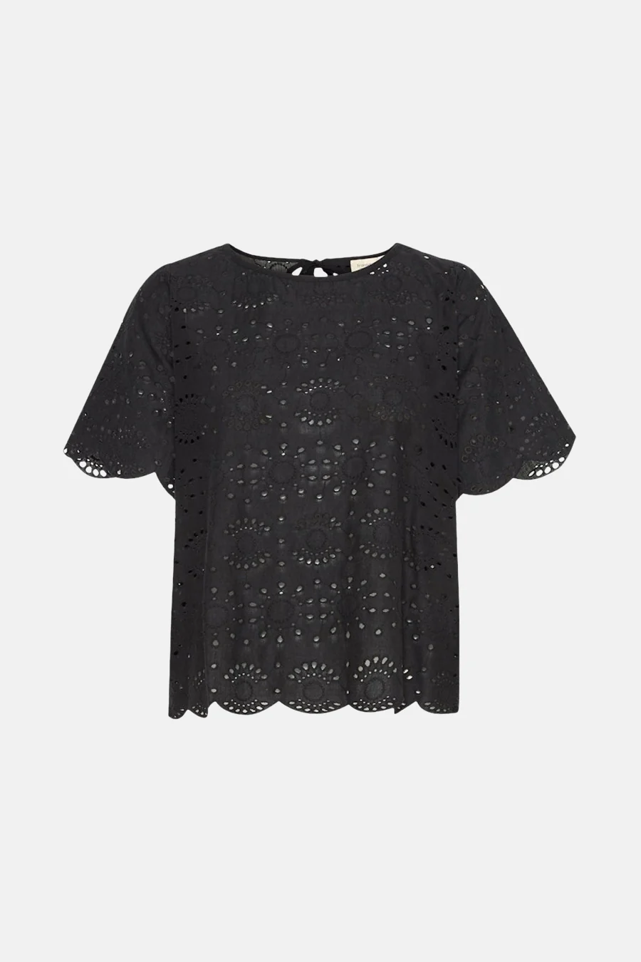 Blouse met korte mouwen - zwart - Image 6