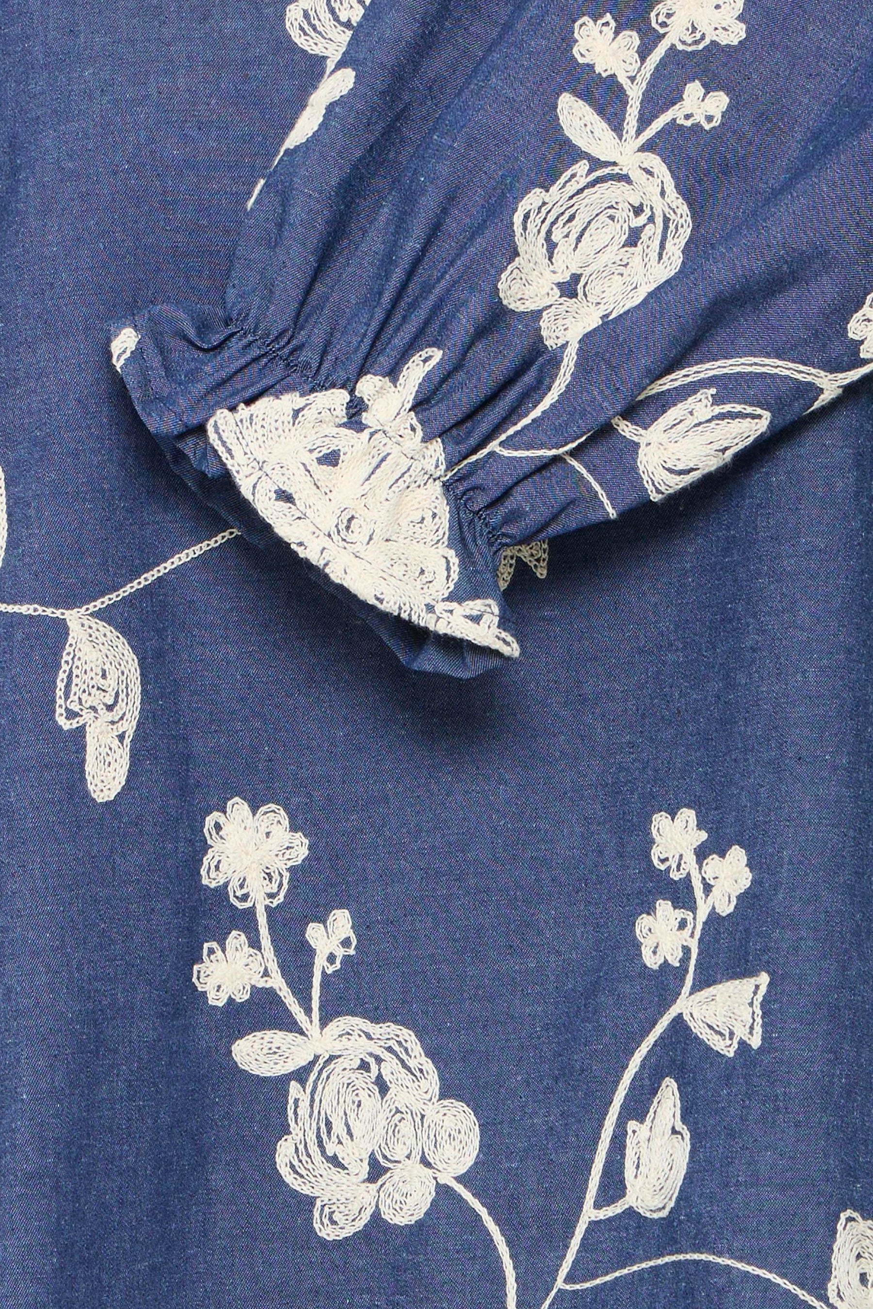 Blouse met lange mouwen - blauw - Image 5