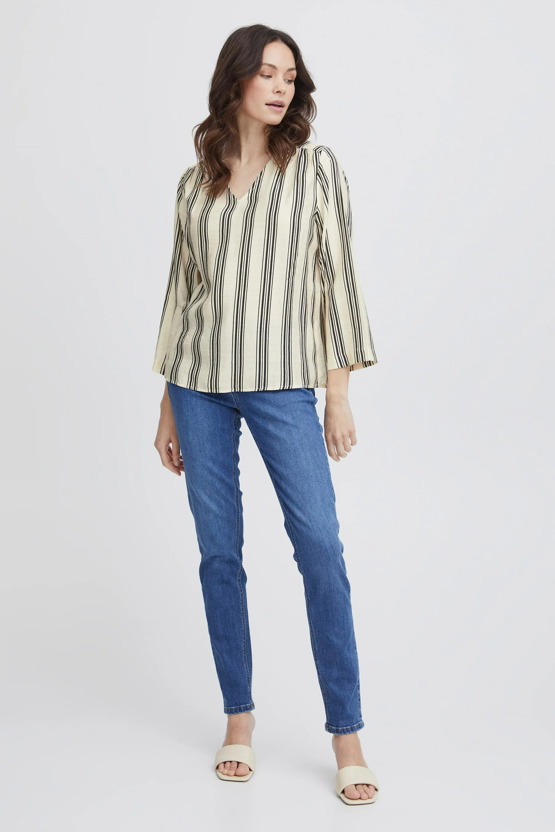 Blouse met lange mouwen - ecru - Image 2