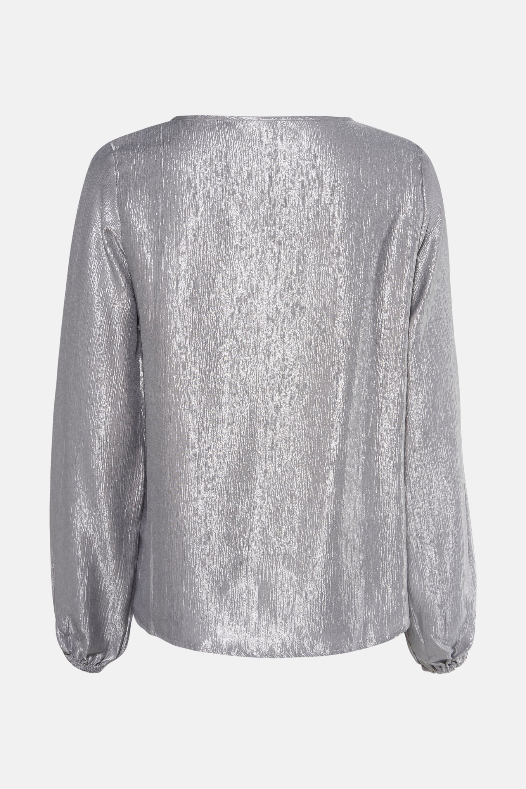 Blouse met lange mouwen - zilver - Image 3
