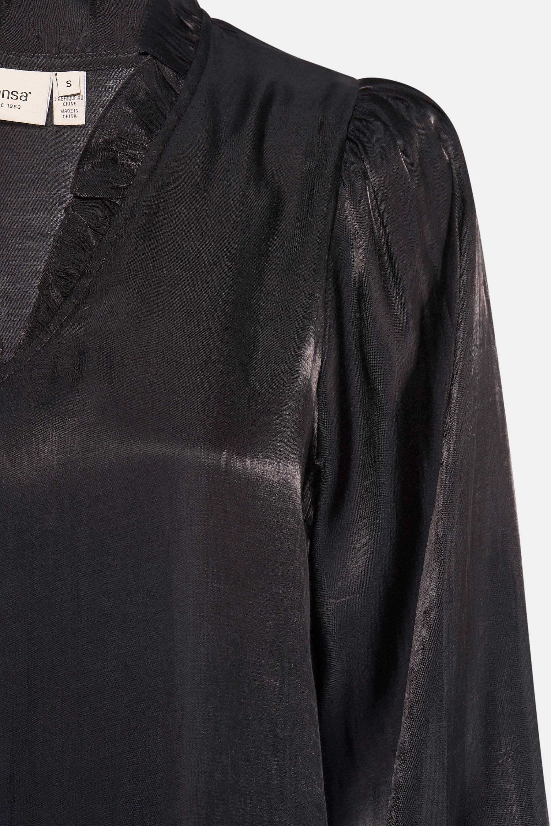 Blouse met lange mouwen - zwart - Image 5