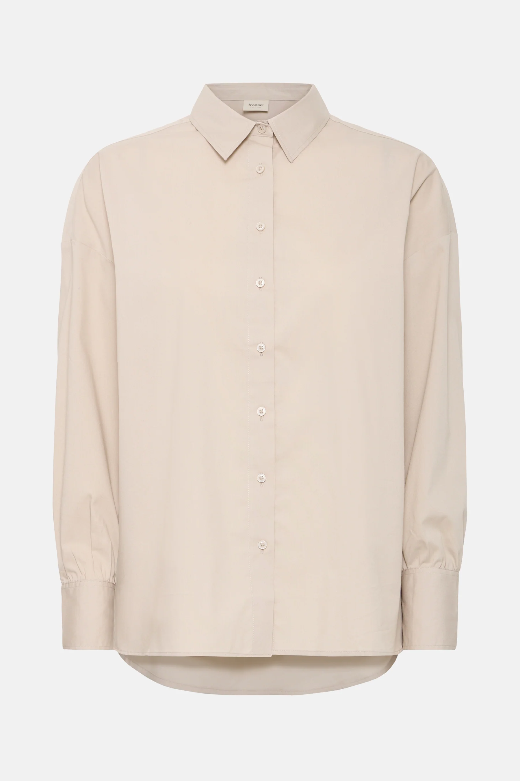 Hemd met lange mouwen - beige