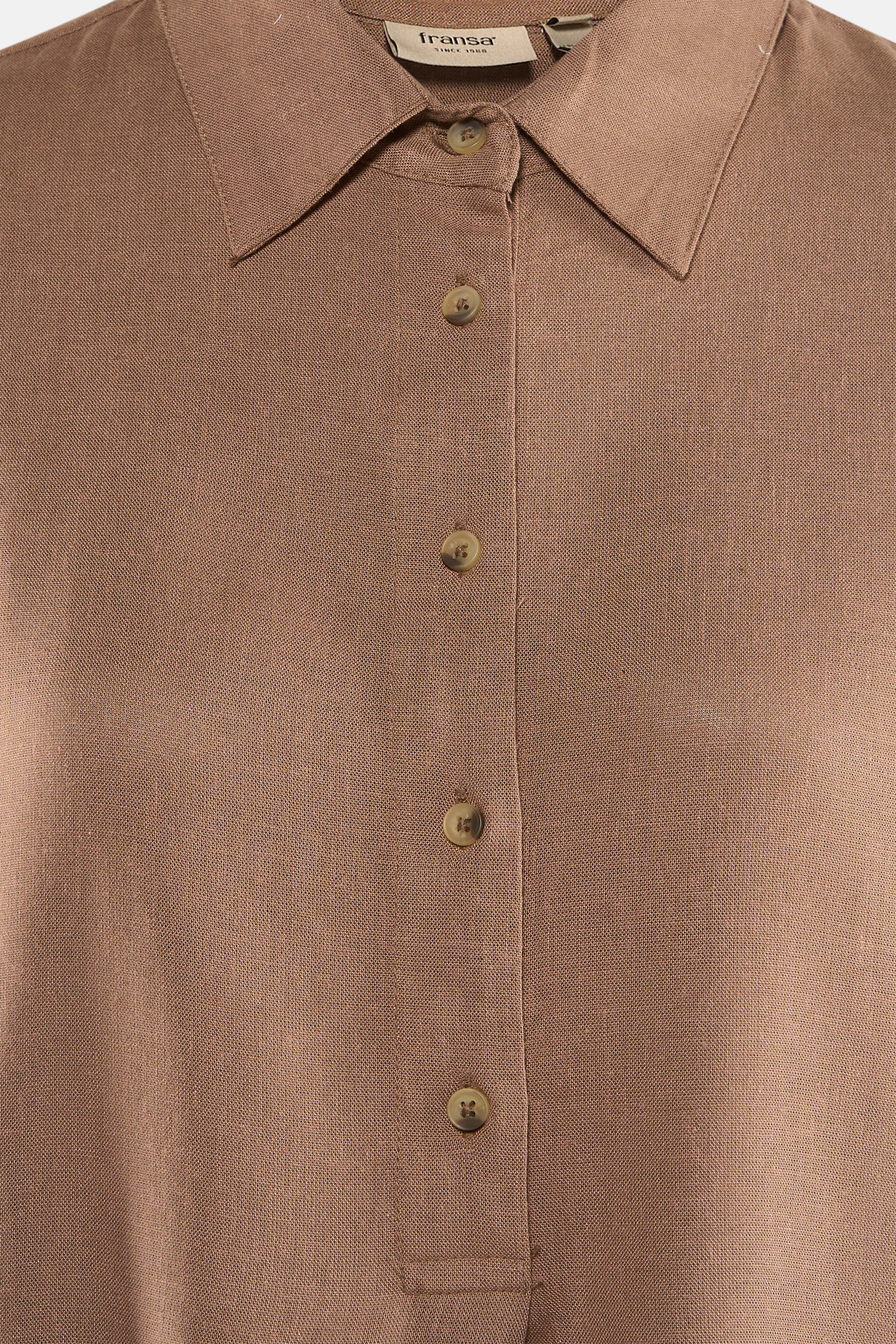 Kleedje met korte mouwen - Bruin - Image 5