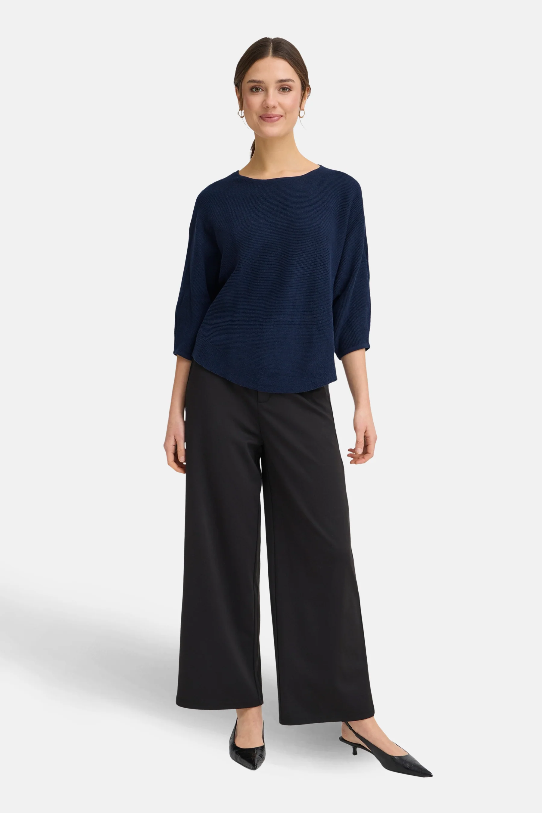 Pull met ronde hals - blauw - Image 2