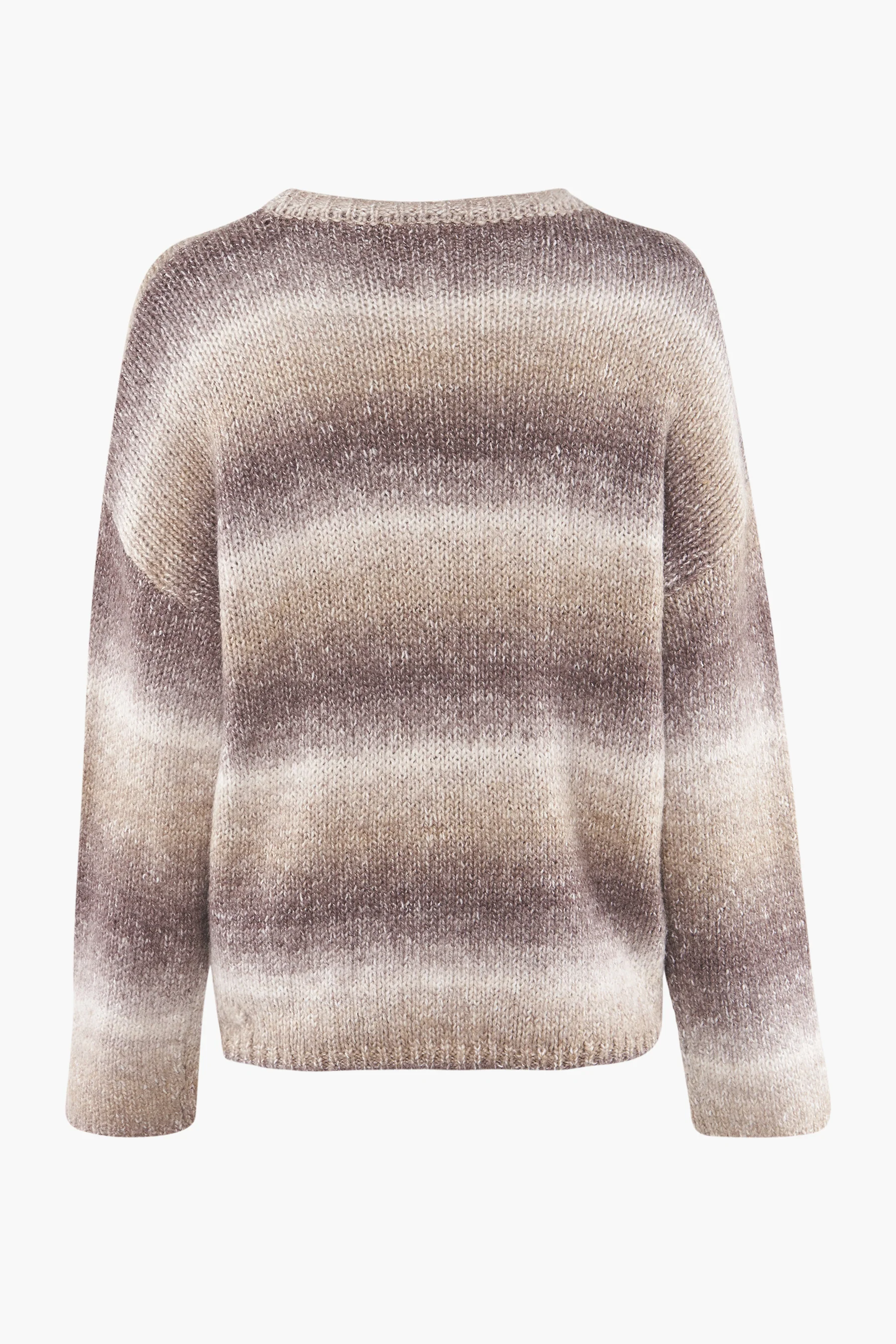 Pull met ronde hals - bruin - Image 2