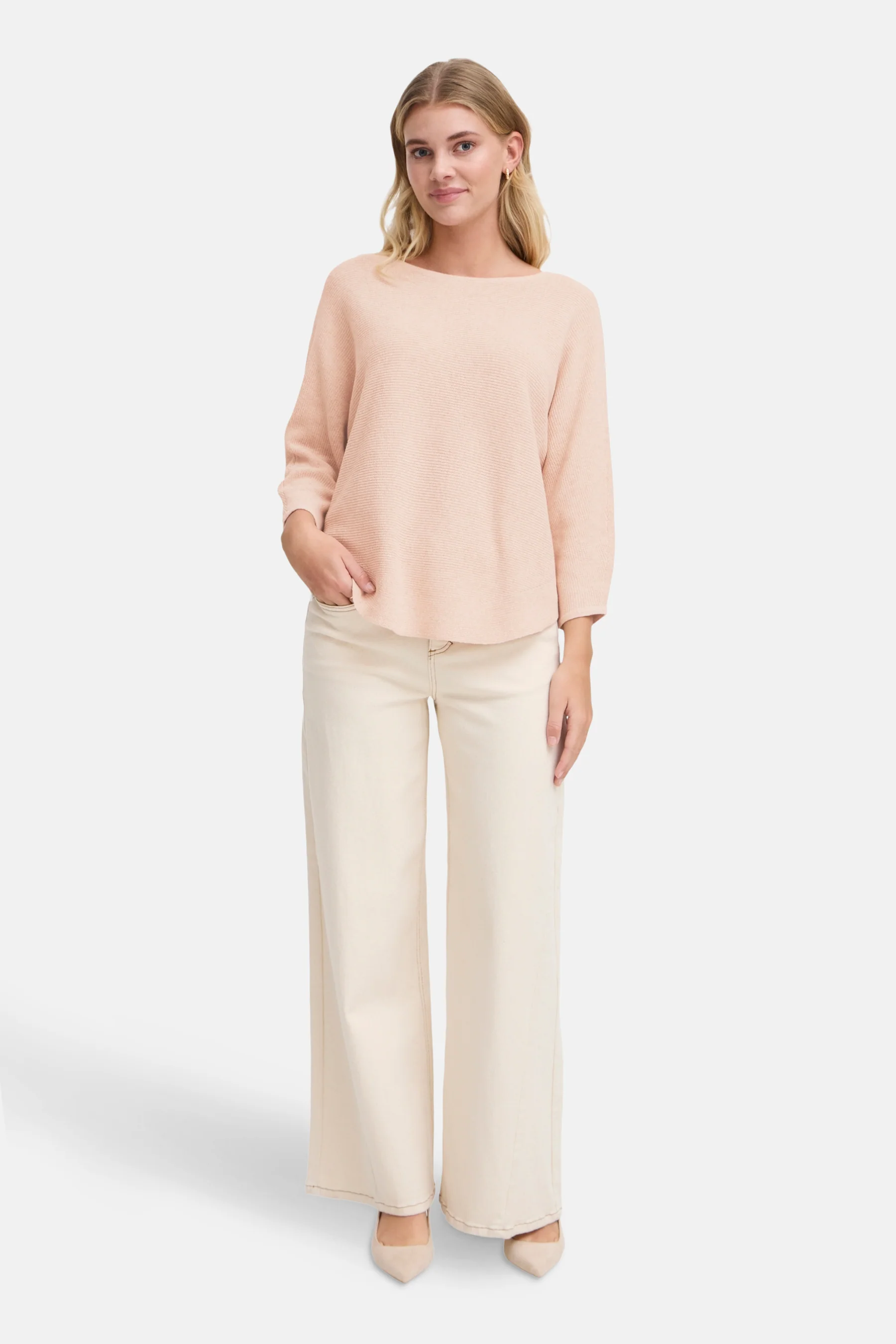 Pull met ronde hals - roze - Image 2