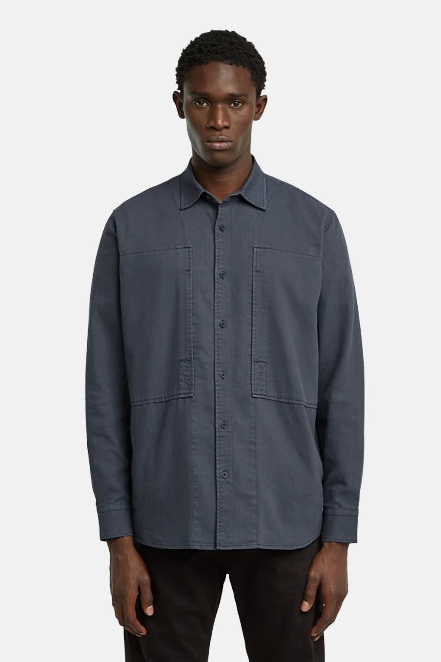 Hemd met lange mouwen - blauw